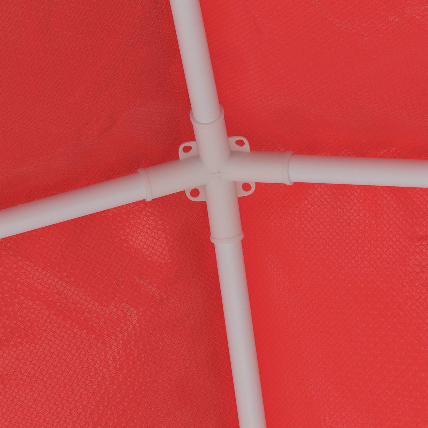 Party-Zelt 250 x 250 x 240 cm Rot PE and Steel