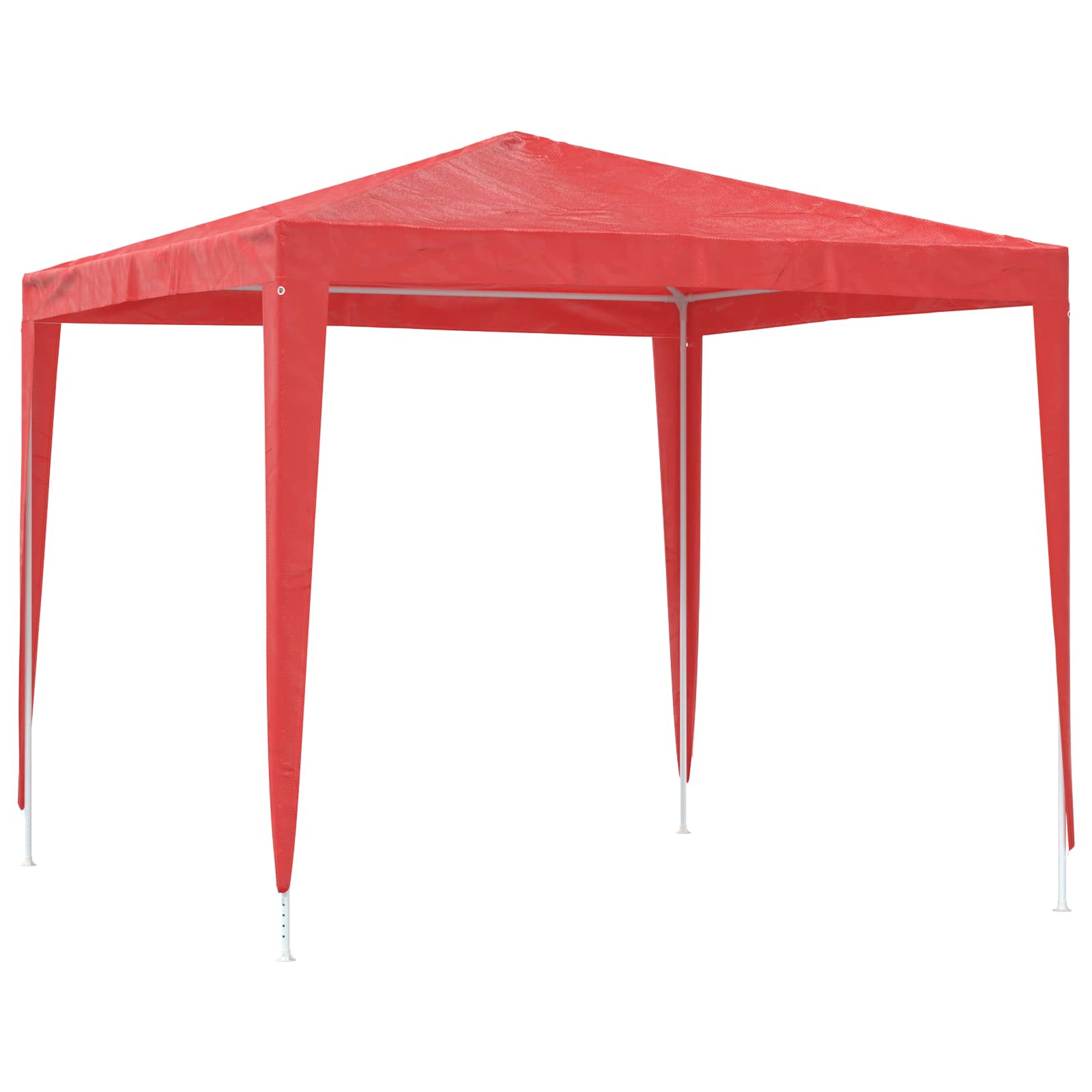 Party-Zelt 250 x 250 x 240 cm Rot PE and Steel