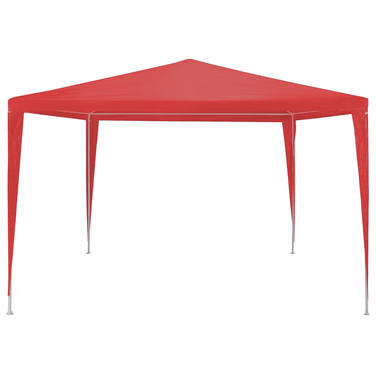 Party-Zelt Rot 300 x 300 x 255 cm PE und Stahl