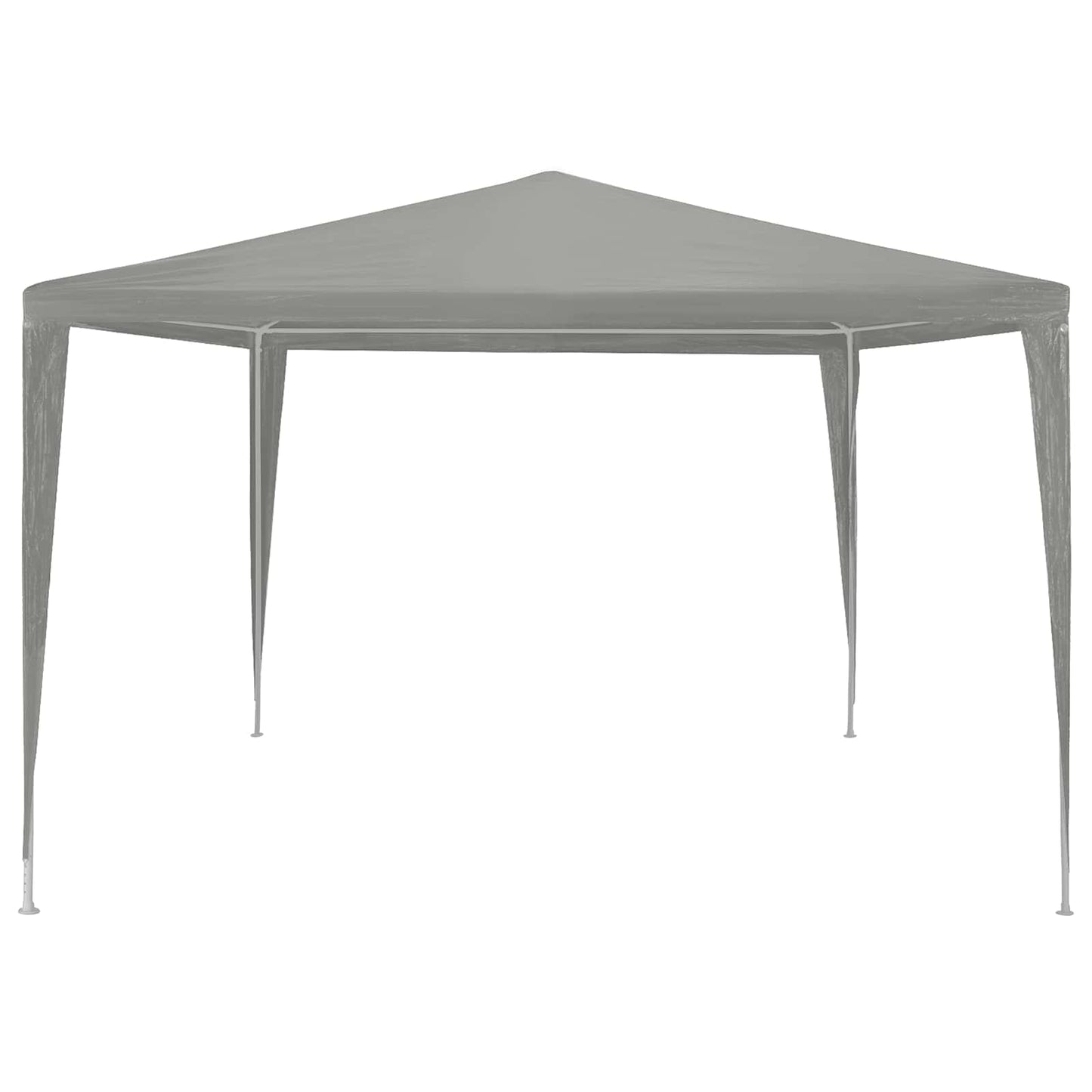 Party-Zelt Hellgrau 300 x 300 x 255 cm PE und Stahl
