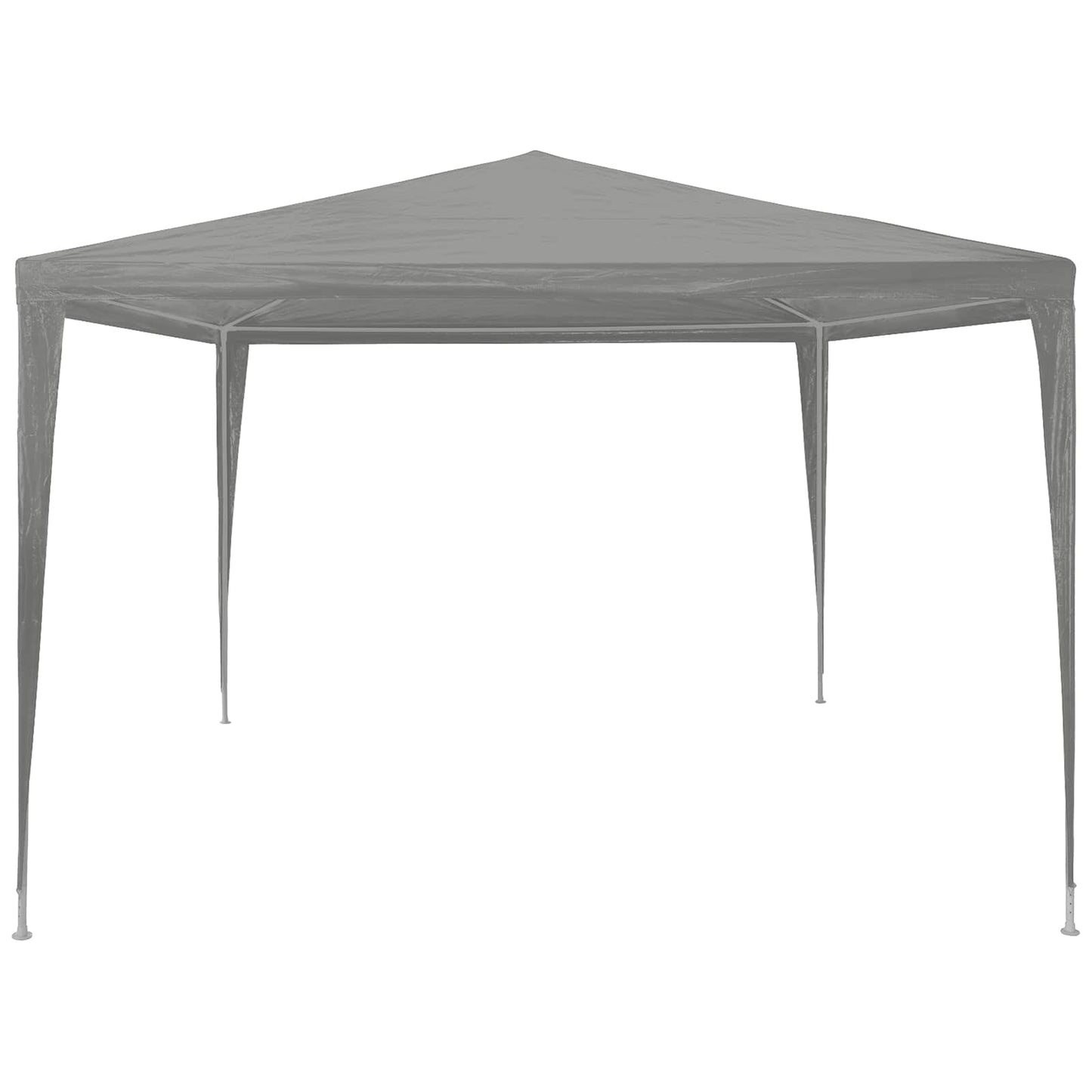 Party-Zelt Hellgrau 300 x 300 x 255 cm PE und Stahl