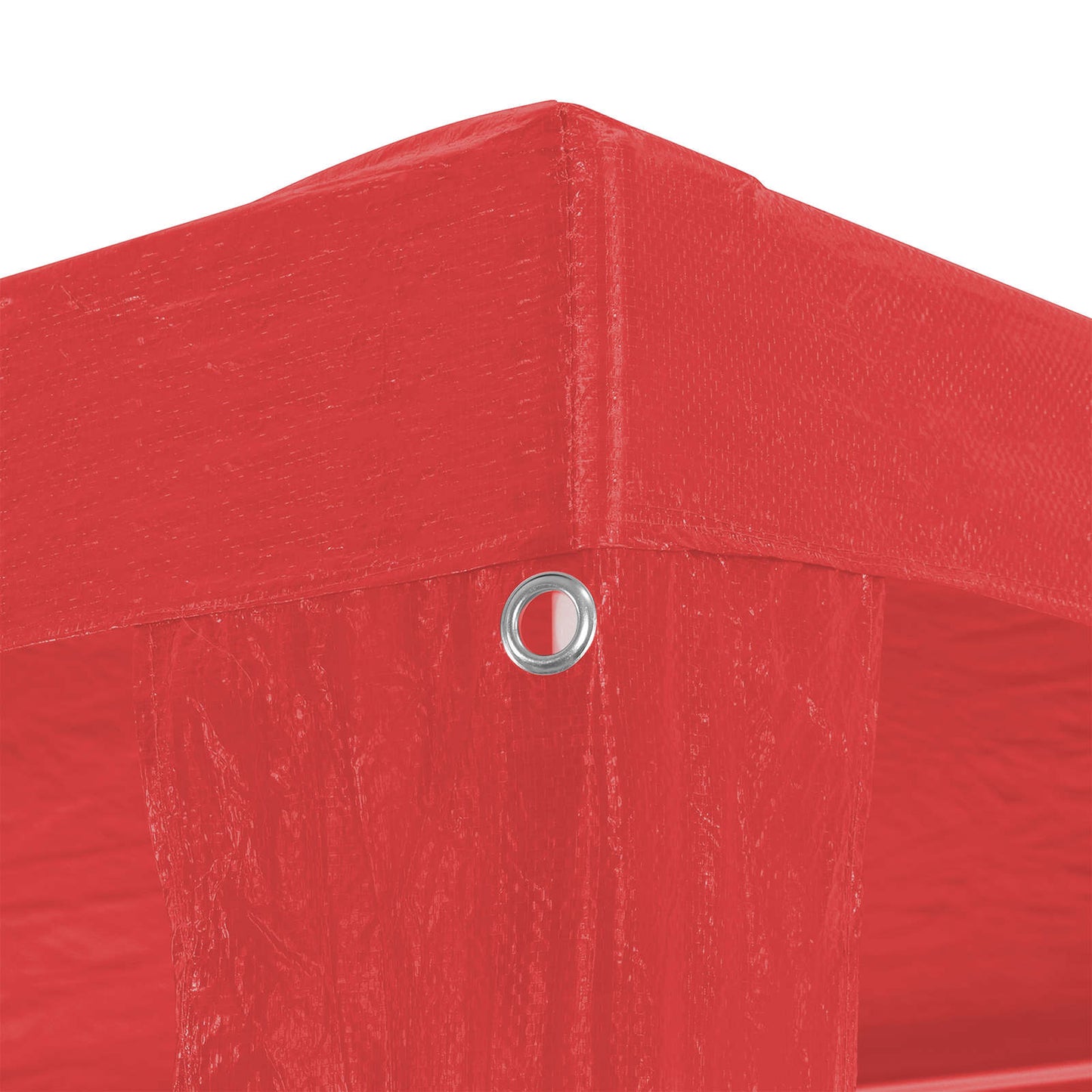 Party-Zelt Rot 900 x 300 x 255 cm PE und Stahl