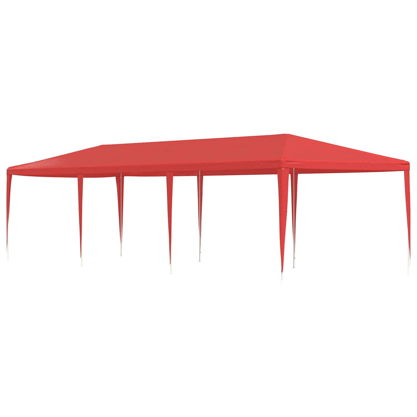 Party-Zelt Rot 900 x 300 x 255 cm PE und Stahl