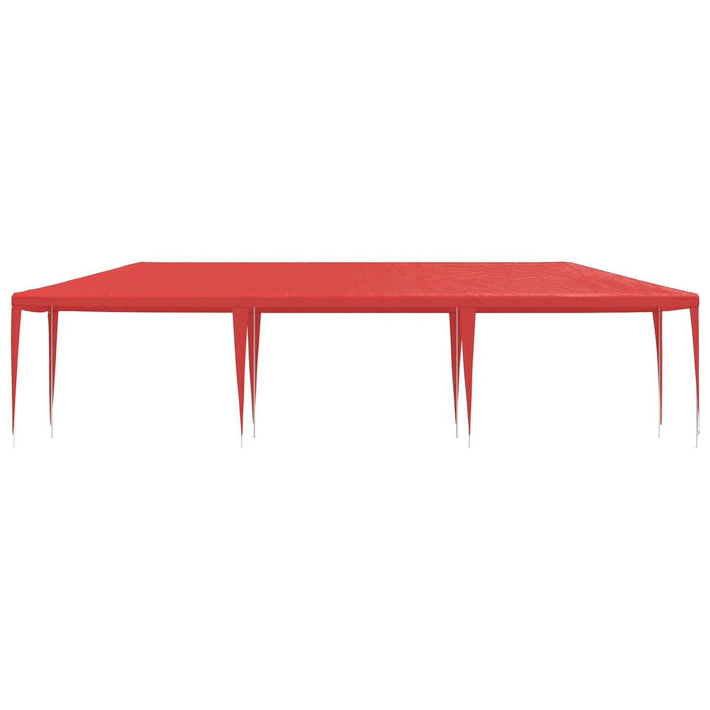 Party-Zelt Rot 900 x 300 x 255 cm PE und Stahl