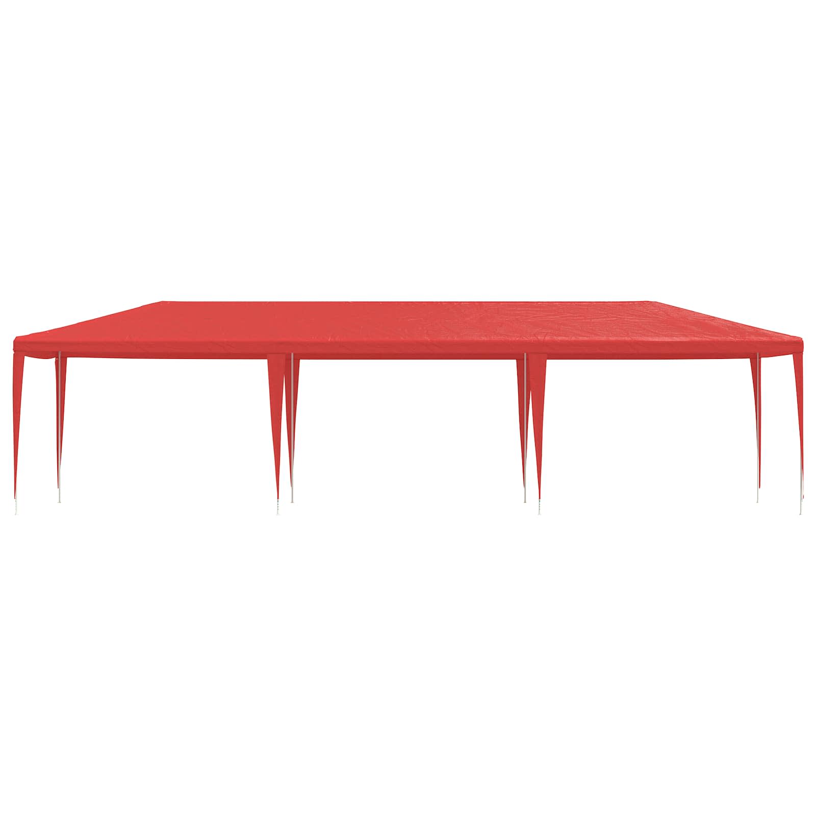 Party-Zelt Rot 900 x 300 x 255 cm PE und Stahl