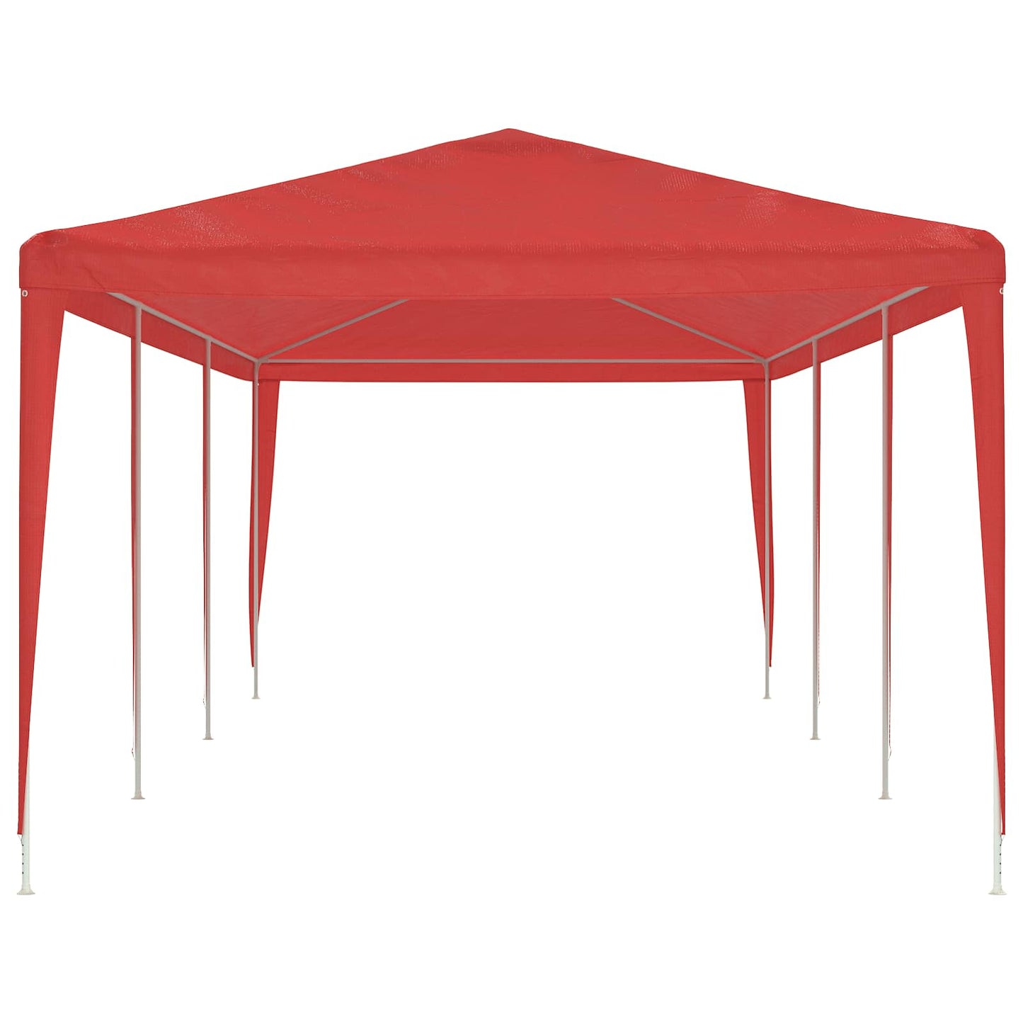 Party-Zelt Rot 900 x 300 x 255 cm PE und Stahl