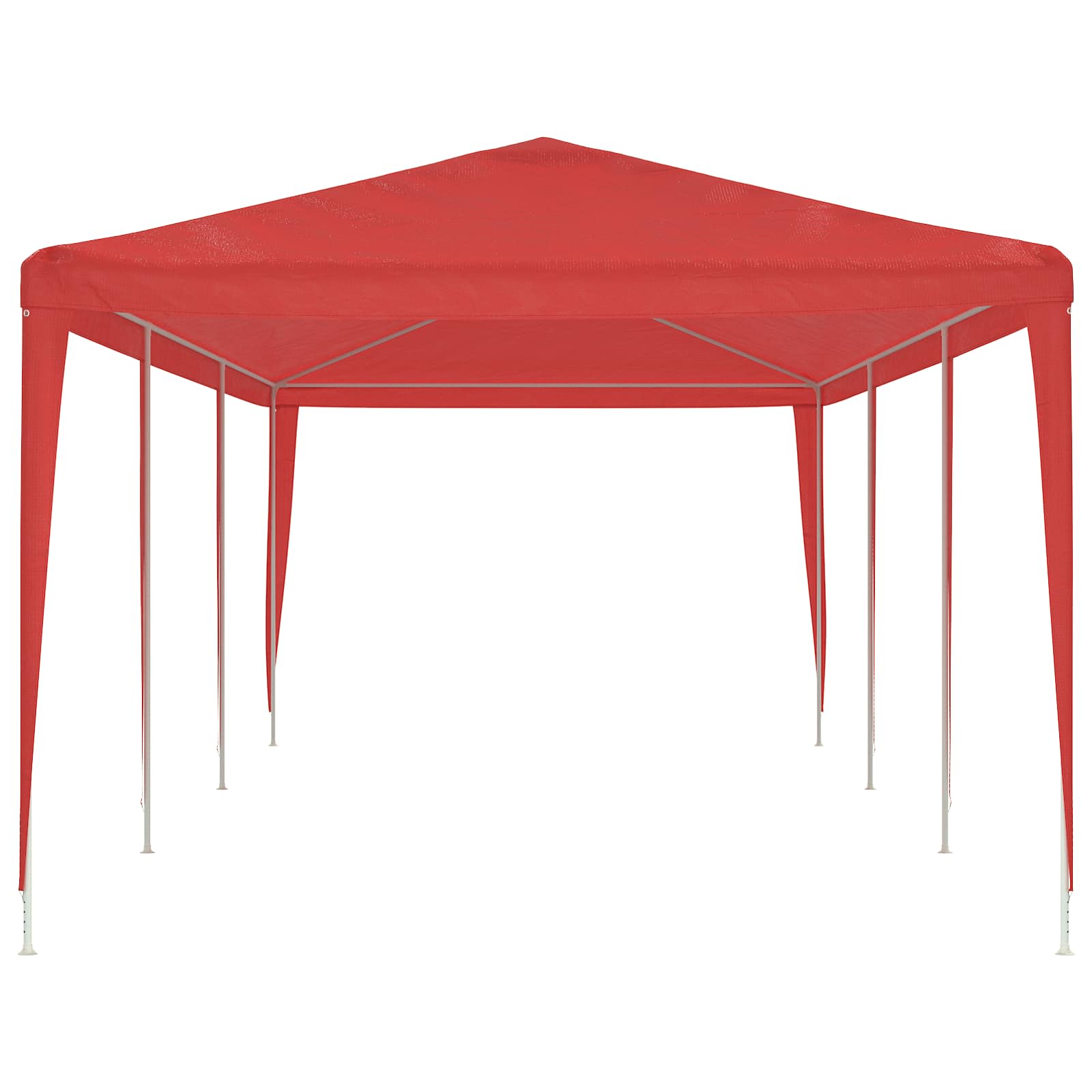 Party-Zelt Rot 900 x 300 x 255 cm PE und Stahl
