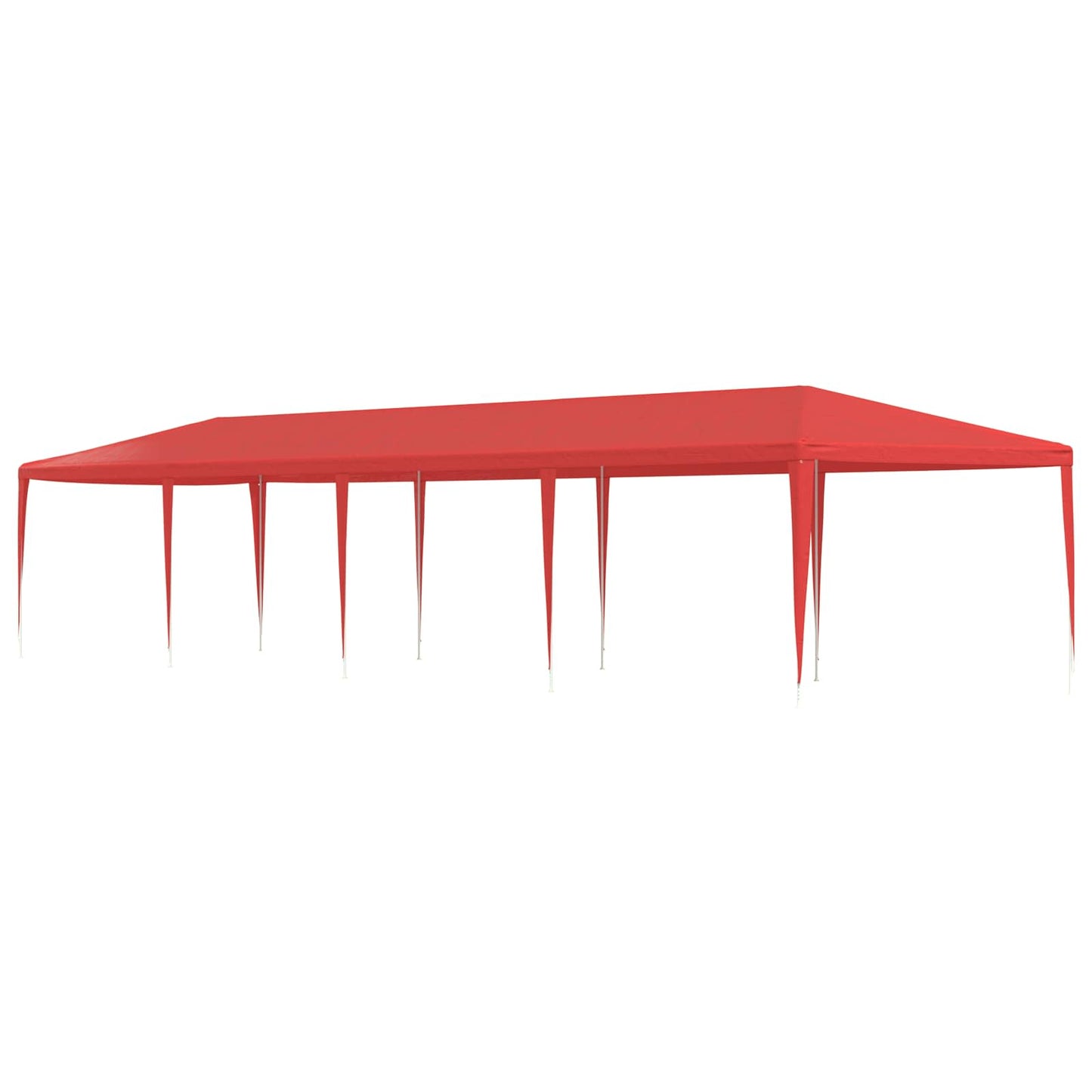 Party-Zelt Rot 1200 x 300 x 255 cm PE und Stahl
