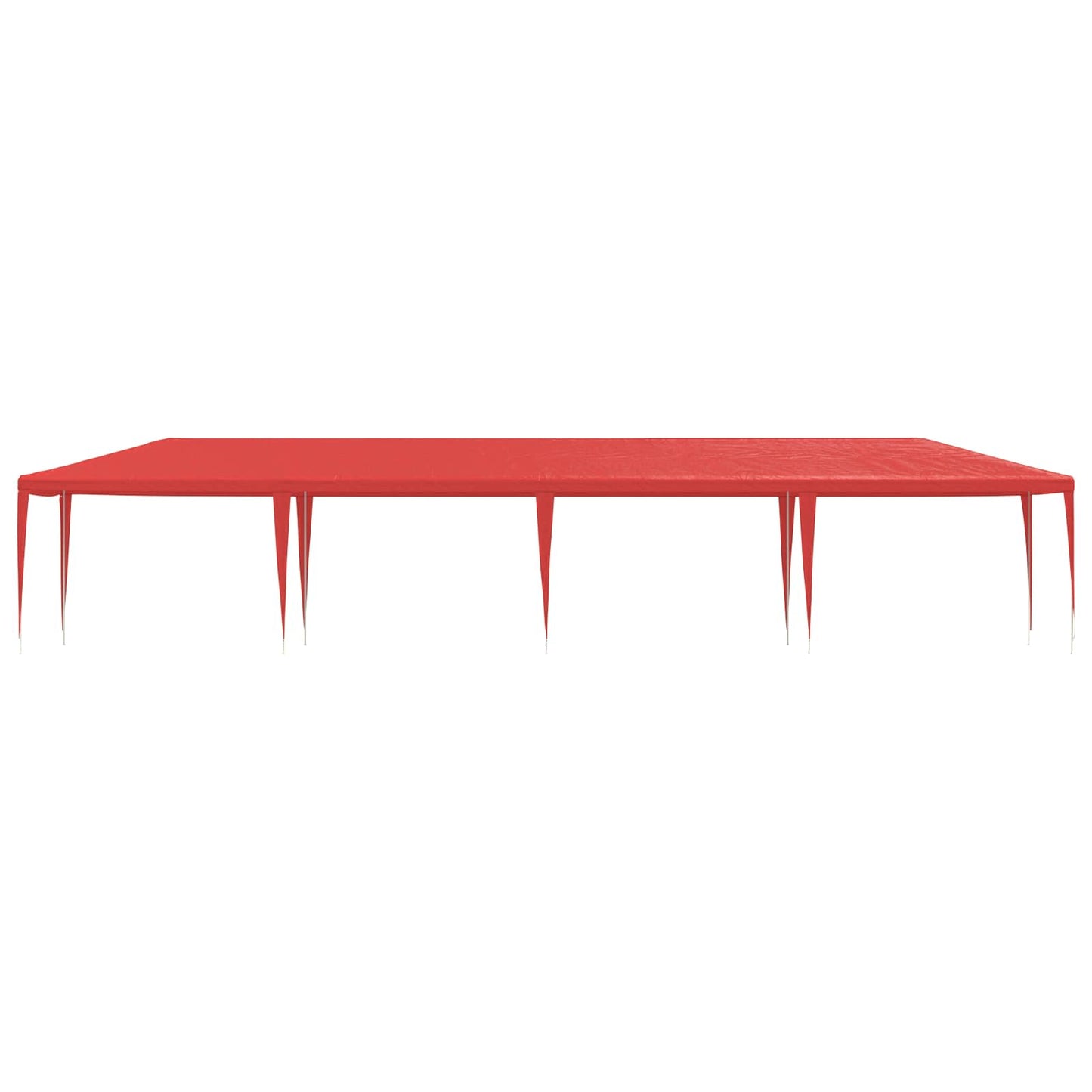 Party-Zelt Rot 1200 x 300 x 255 cm PE und Stahl