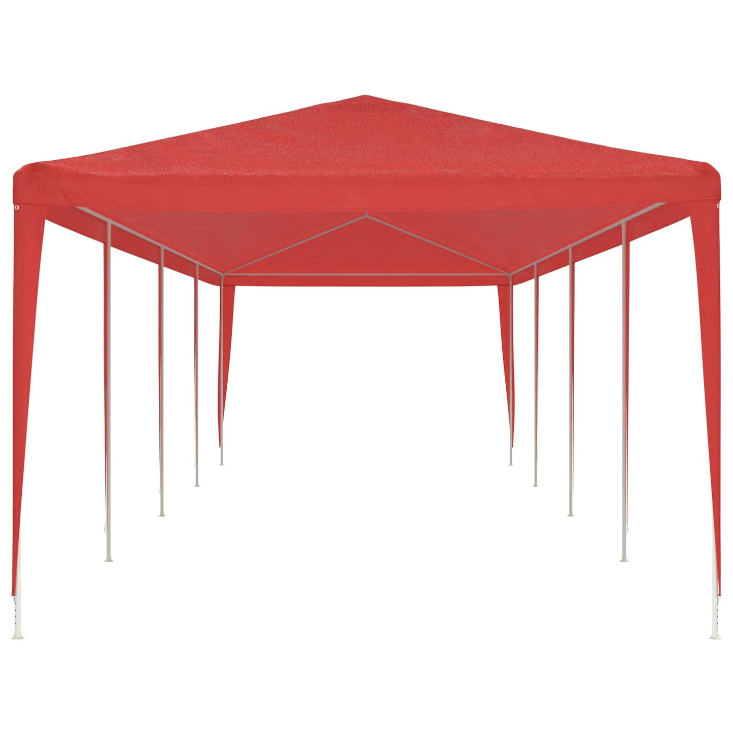 Party-Zelt Rot 1200 x 300 x 255 cm PE und Stahl