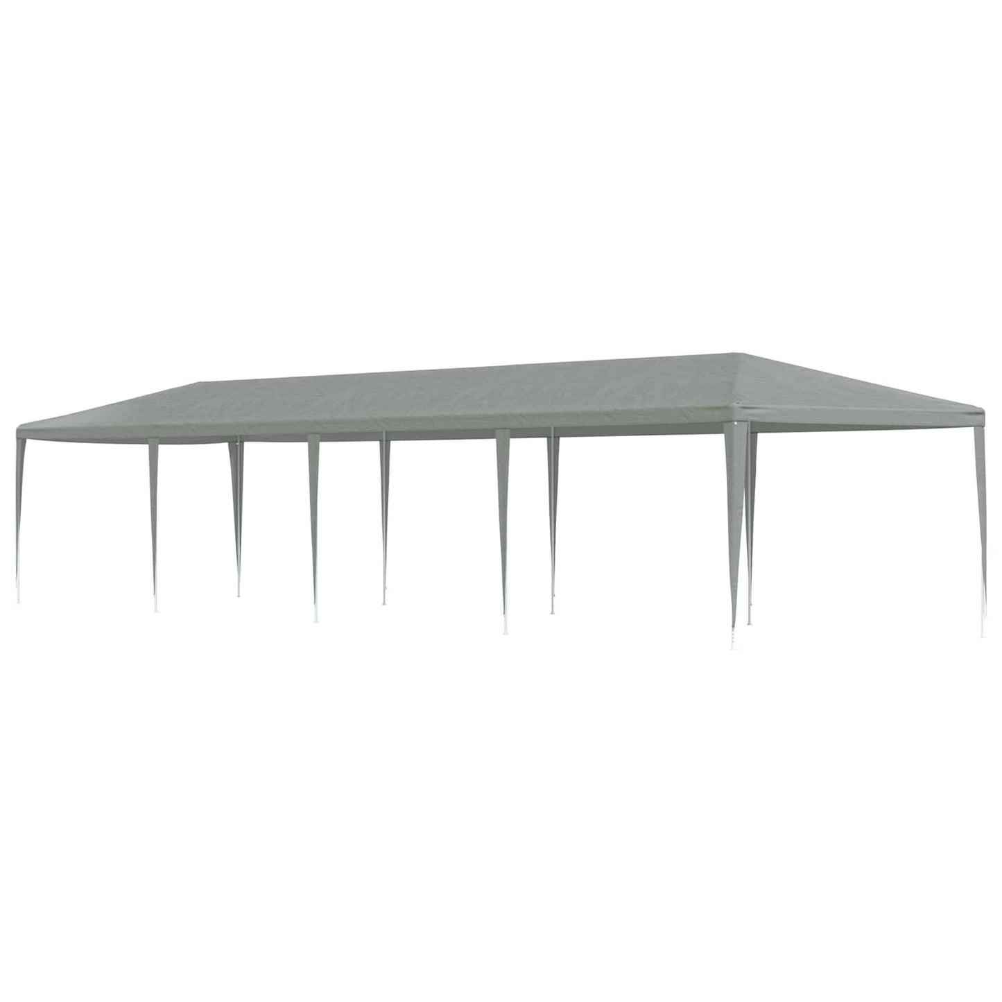 Party-Zelt Hellgrau 1200 x 300 x 255 cm PE und Stahl