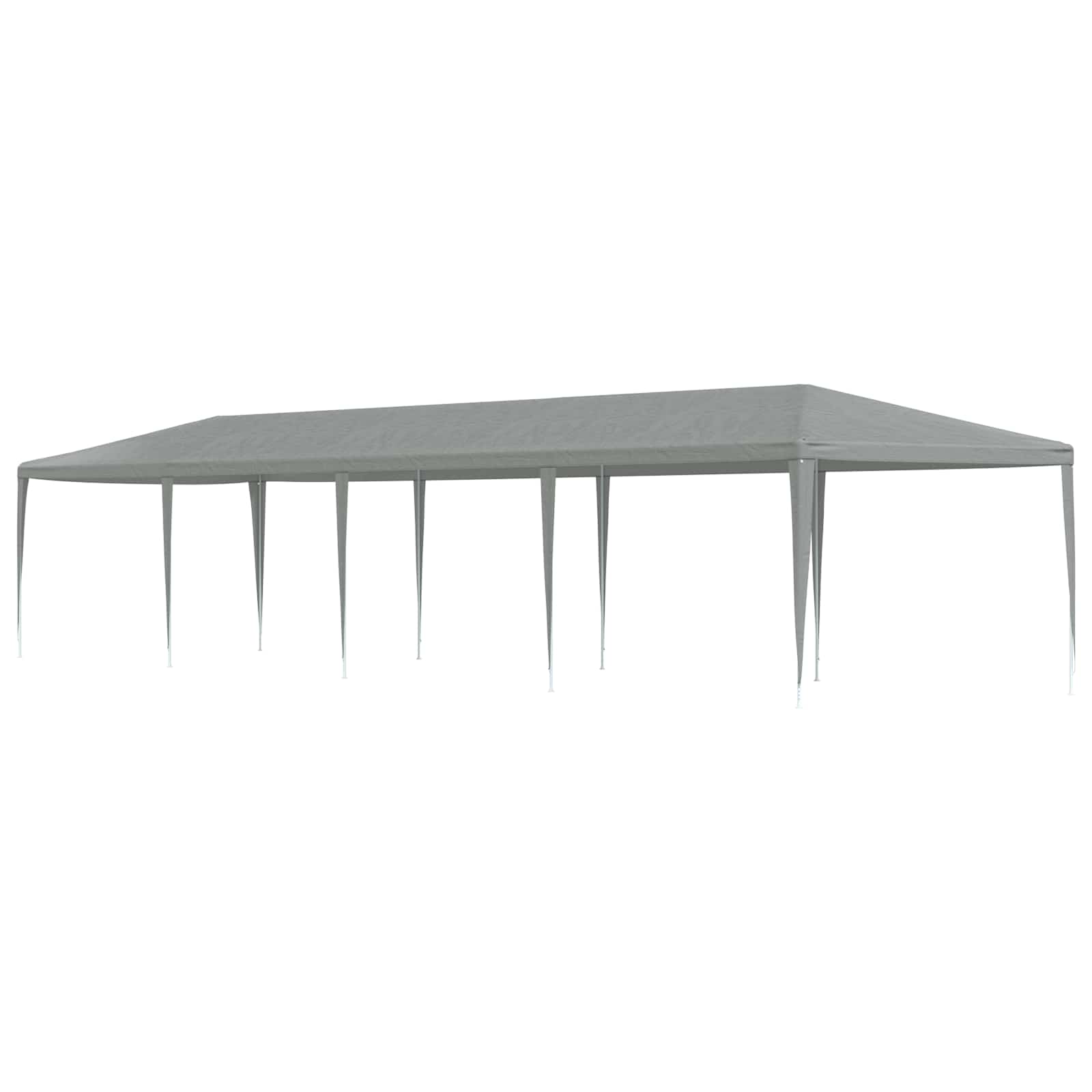 Party-Zelt Hellgrau 1200 x 300 x 255 cm PE und Stahl