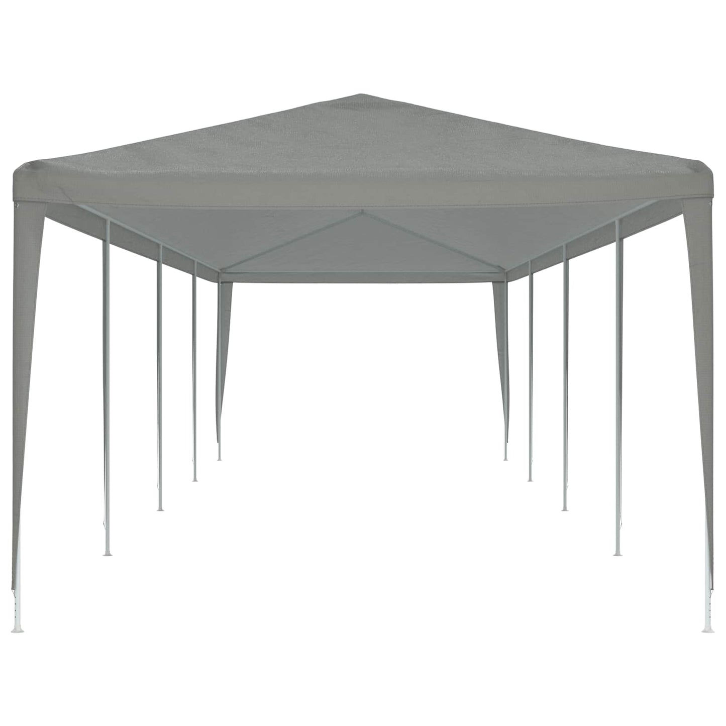 Party-Zelt Hellgrau 1200 x 300 x 255 cm PE und Stahl