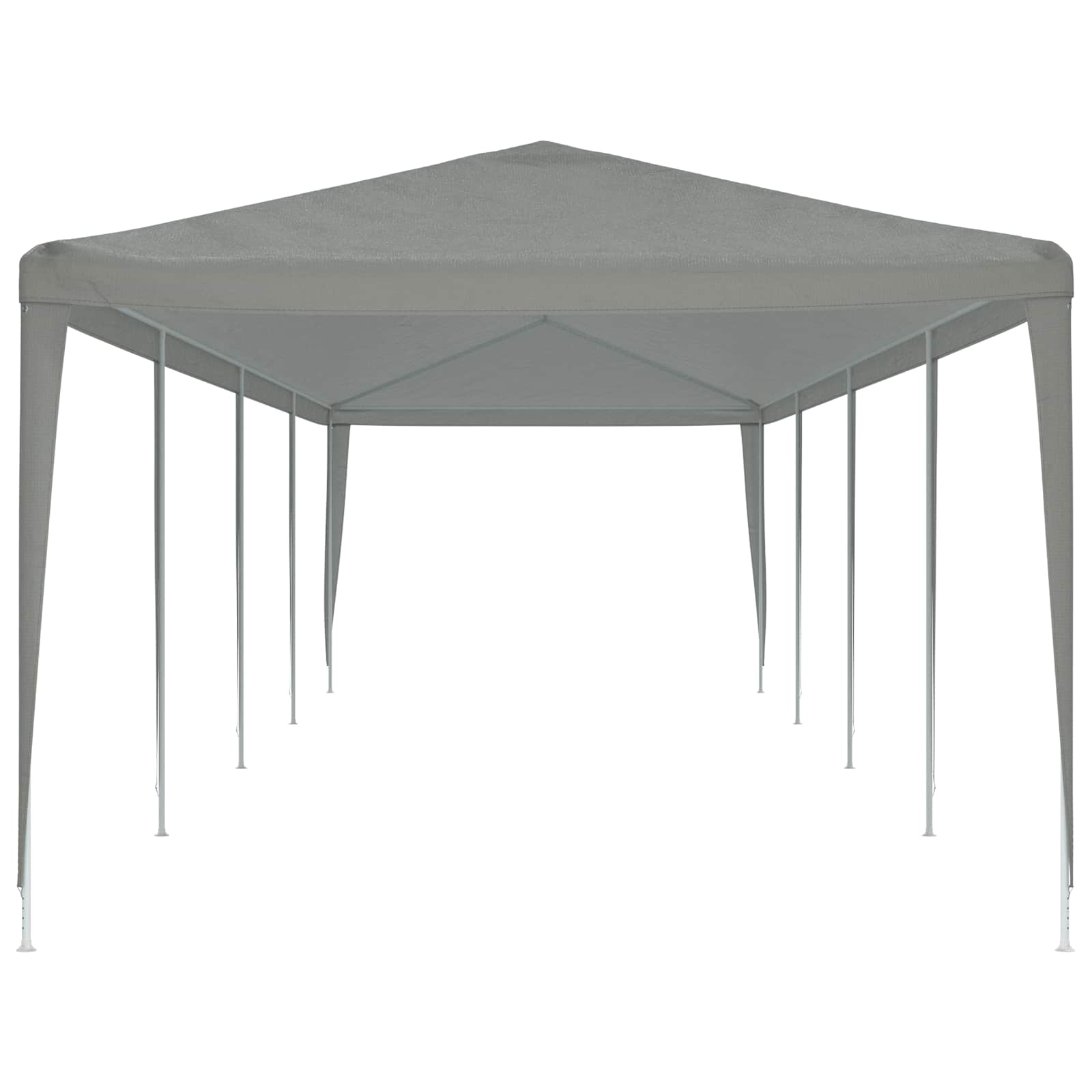 Party-Zelt Hellgrau 1200 x 300 x 255 cm PE und Stahl