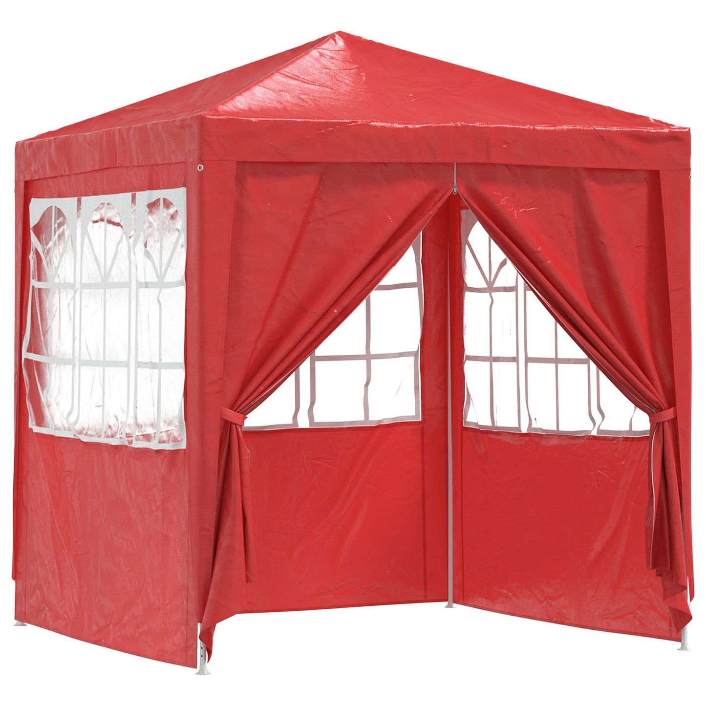 Party-Zelt 200 x 200 x 240 cm Rot PE and Steel