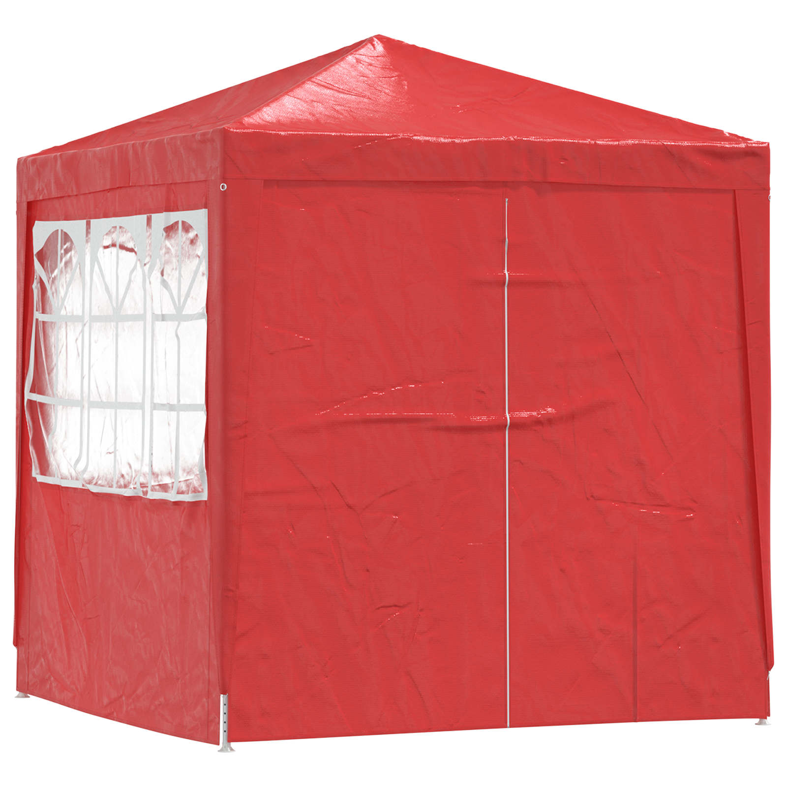Party-Zelt 200 x 200 x 240 cm Rot PE and Steel