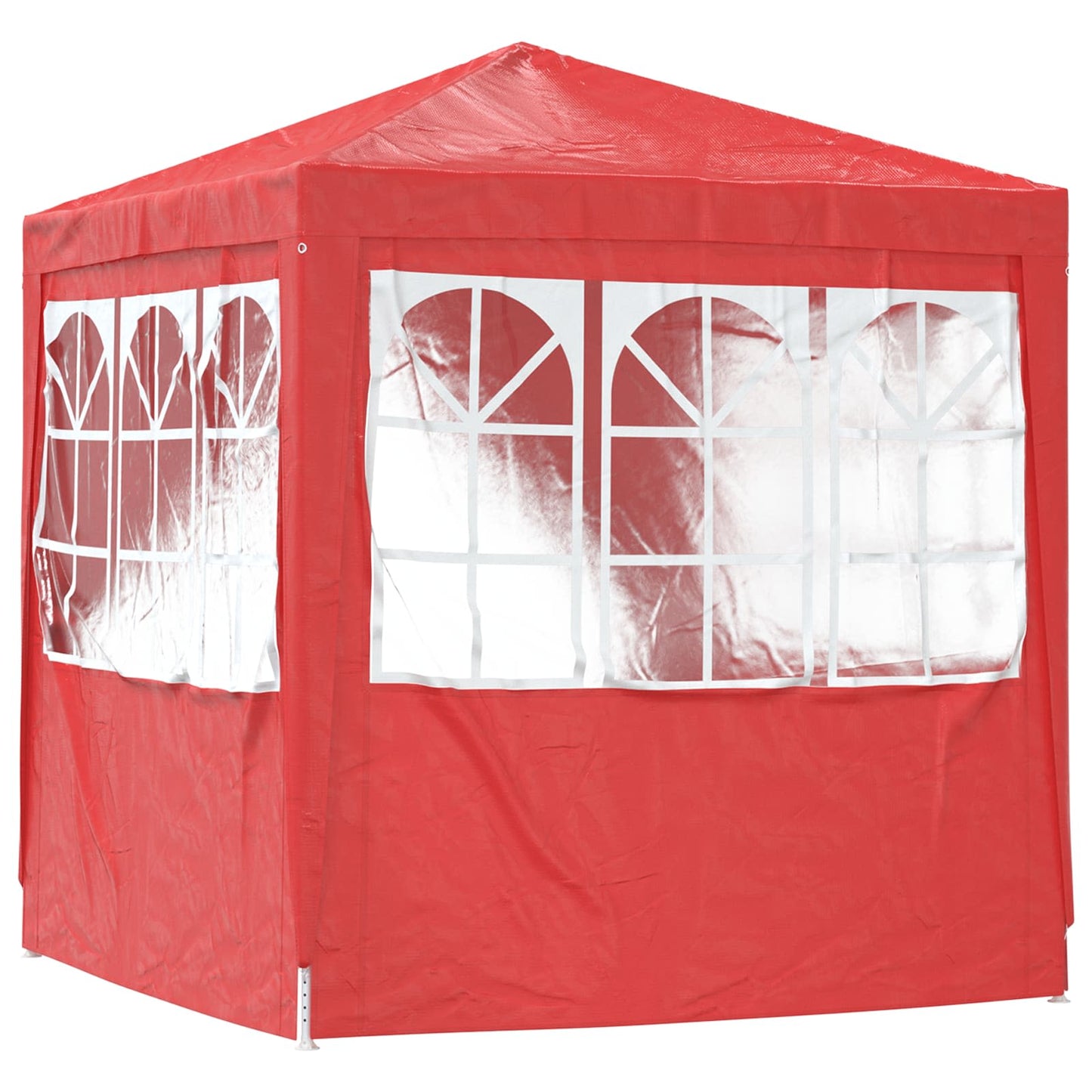Party-Zelt 200 x 200 x 240 cm Rot PE and Steel