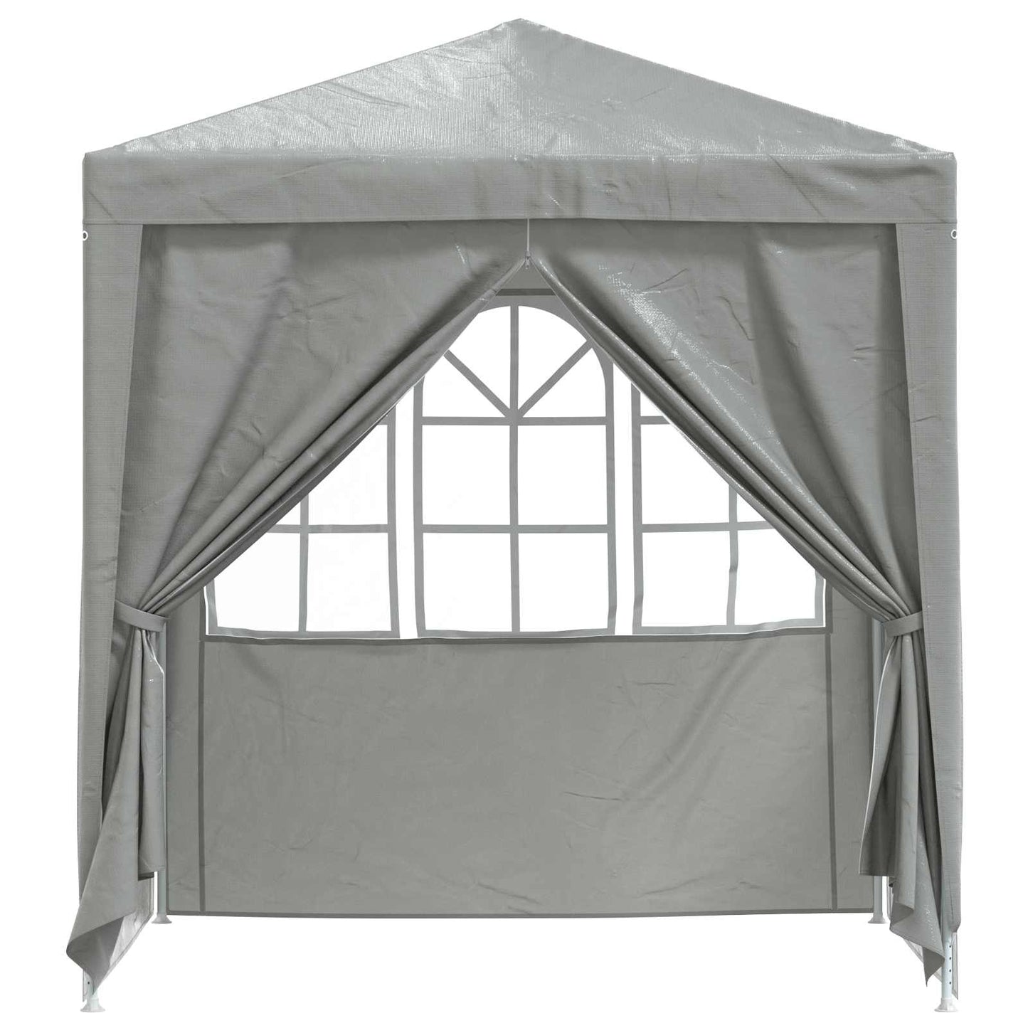 Party-Zelt 200 x 200 x 240 cm Hellgrau PE and Steel