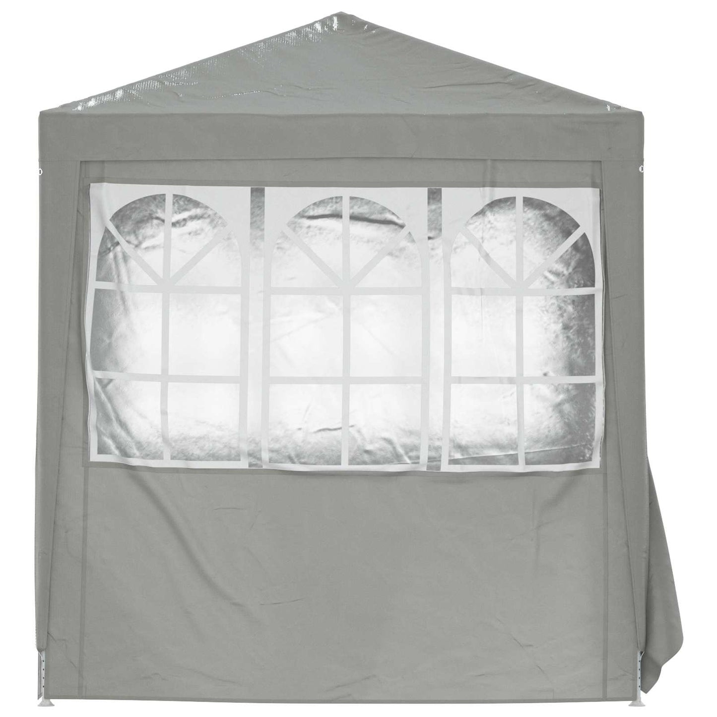 Party-Zelt 200 x 200 x 240 cm Hellgrau PE and Steel