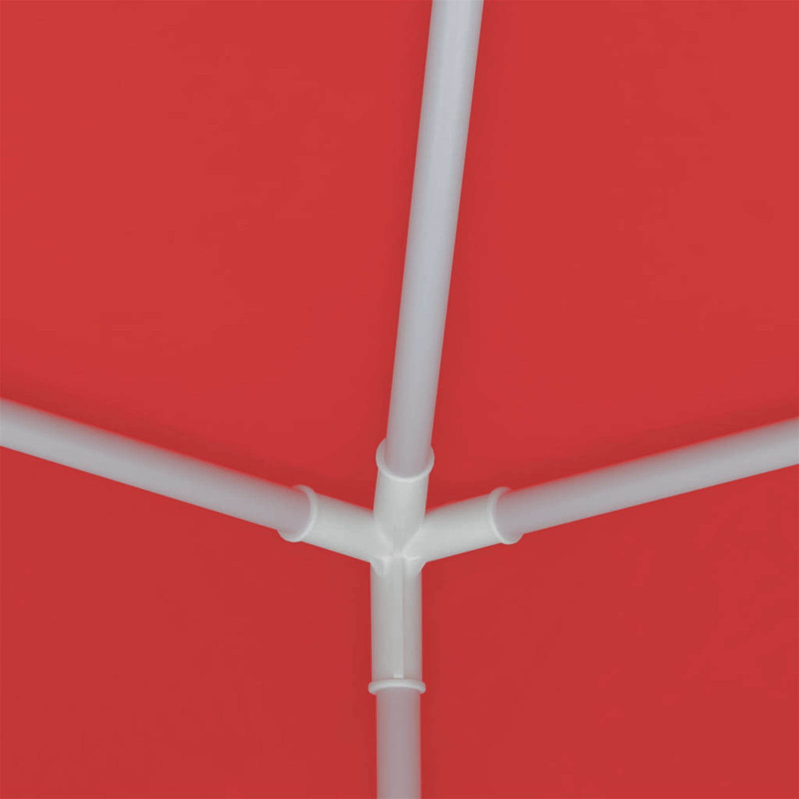 Party-Zelt 250 x 250 x 240 cm Rot PE and Steel