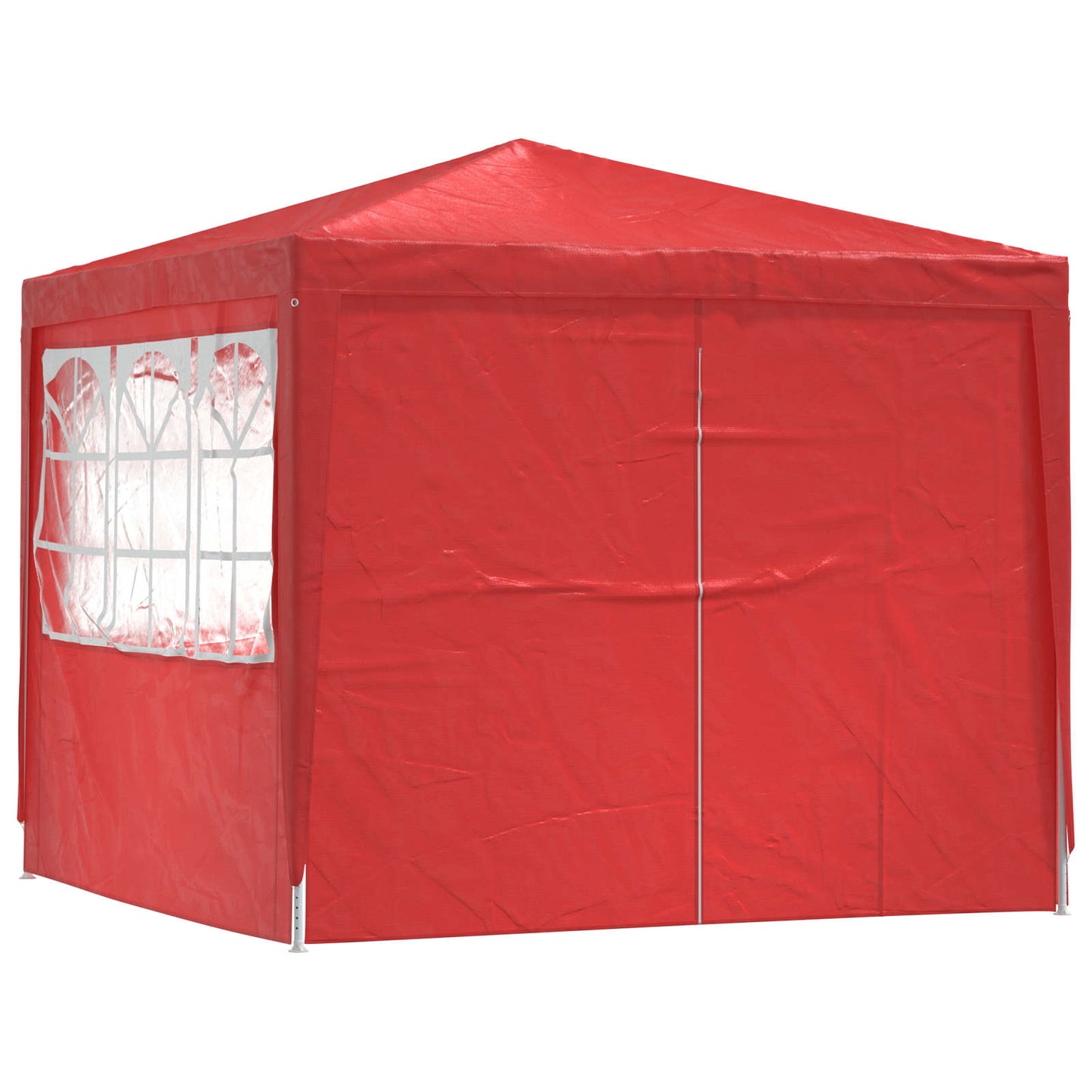 Party-Zelt 250 x 250 x 240 cm Rot PE and Steel