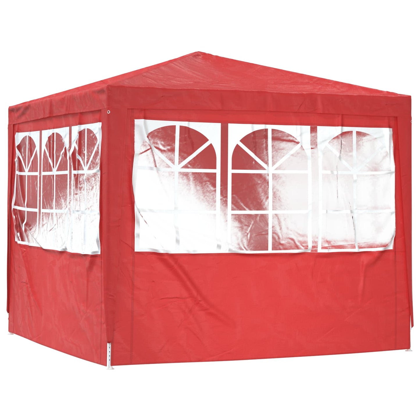 Party-Zelt 250 x 250 x 240 cm Rot PE and Steel