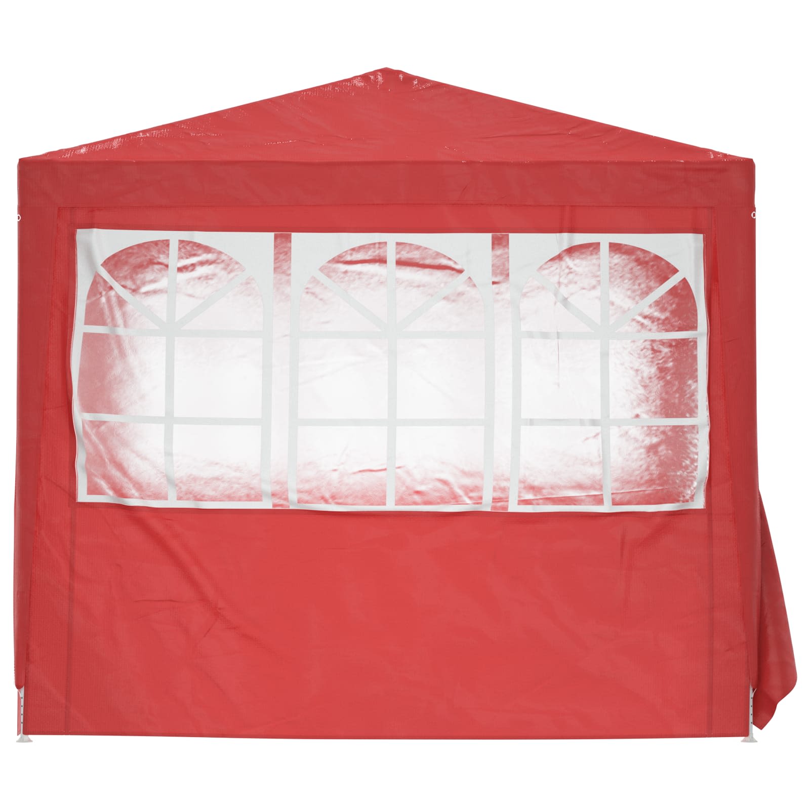Party-Zelt 250 x 250 x 240 cm Rot PE and Steel