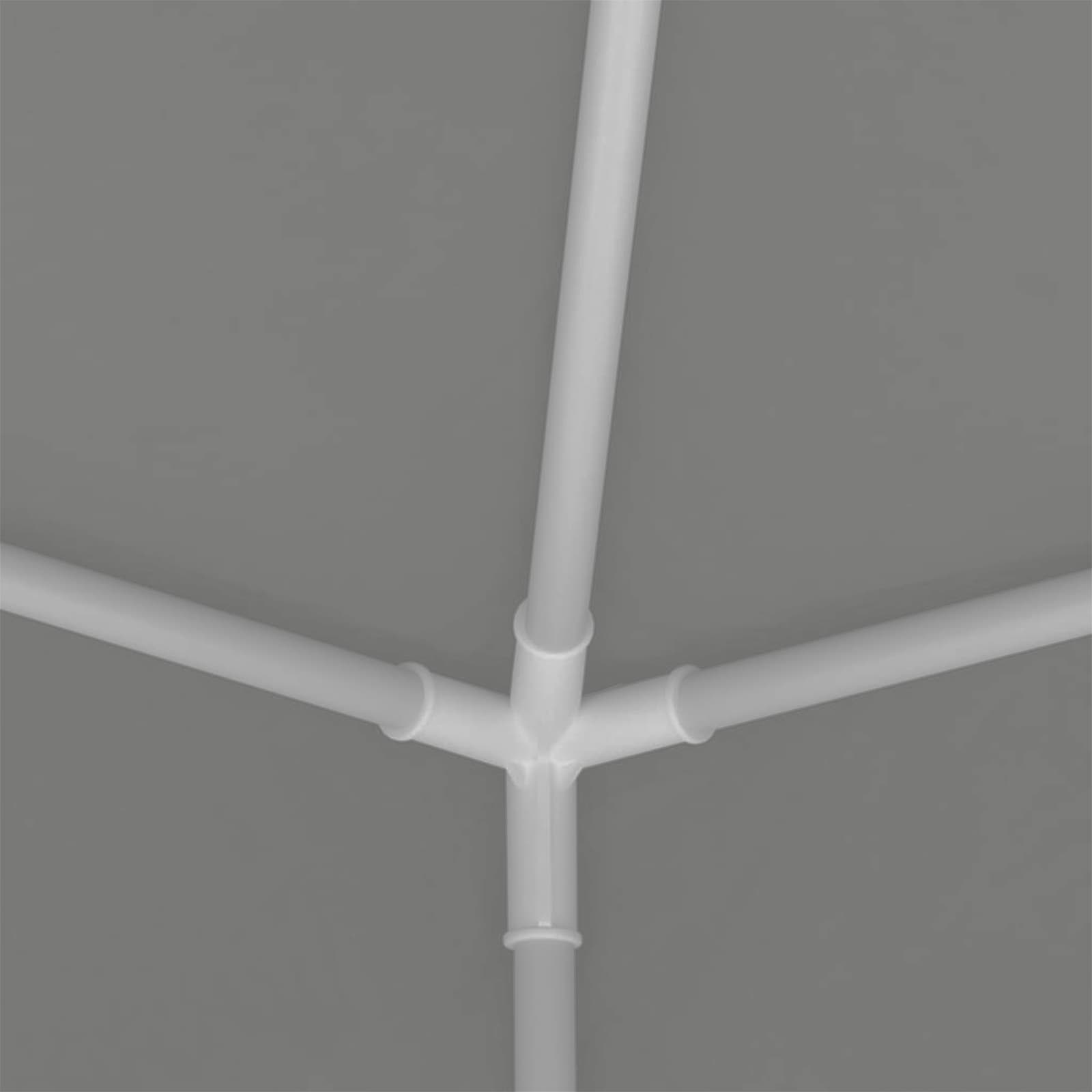 Party-Zelt 250 x 250 x 240 cm Hellgrau PE and Steel