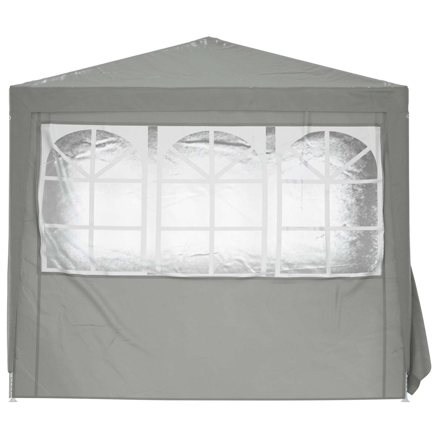Party-Zelt 250 x 250 x 240 cm Hellgrau PE and Steel