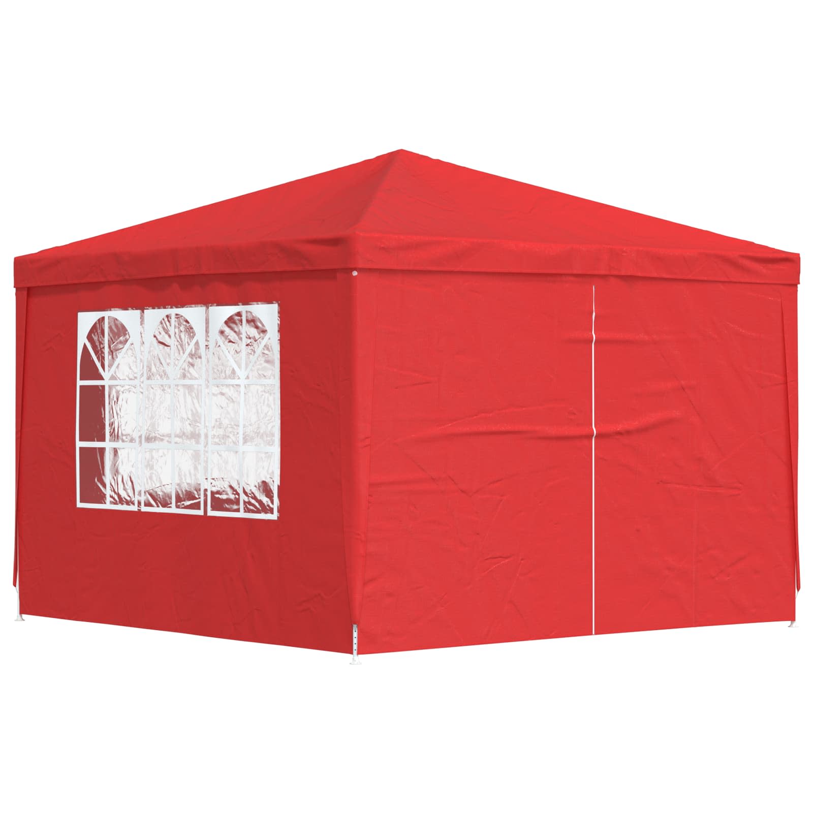 Party-Zelt 300 x 300 x 255 cm Rot PE and Steel