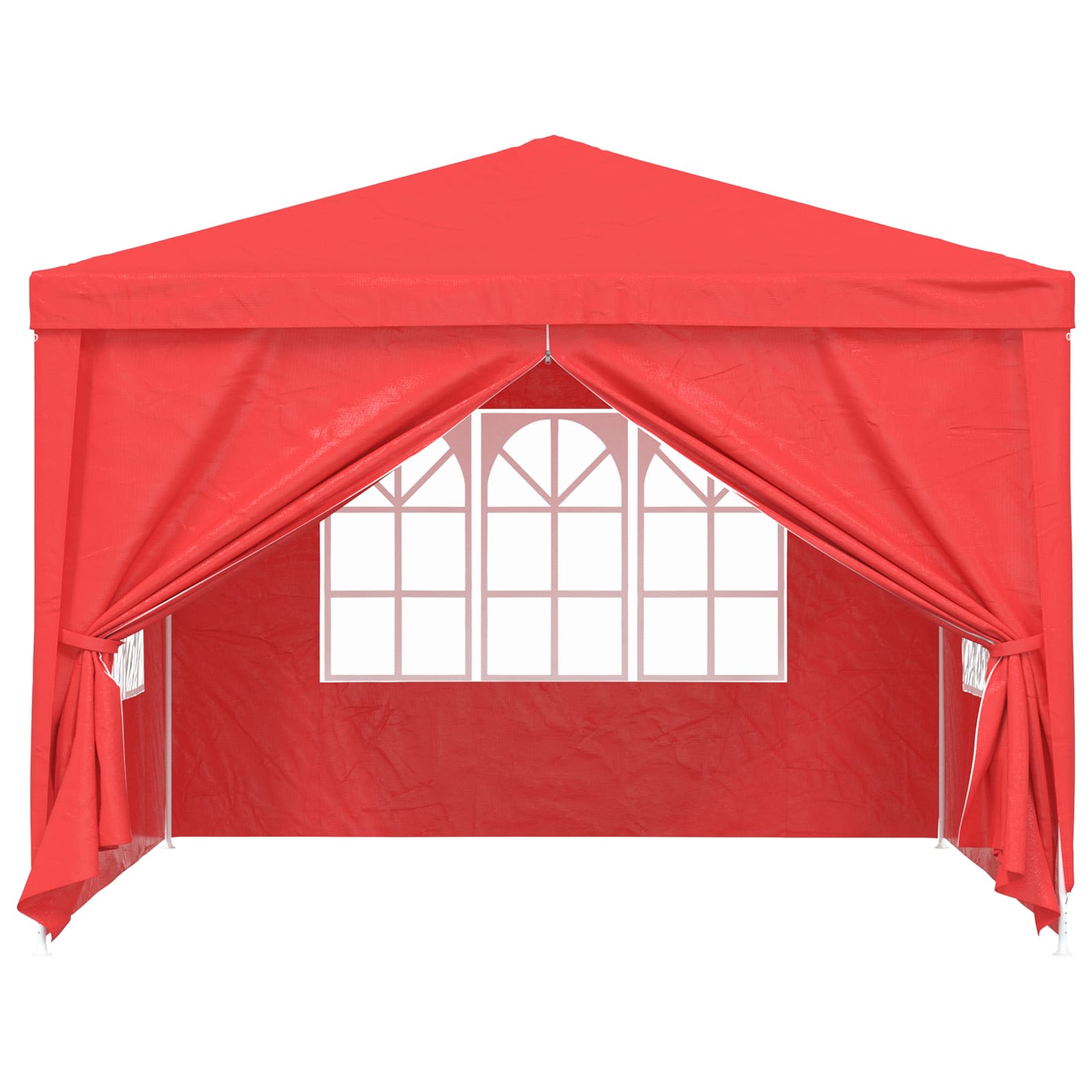 Party-Zelt 300 x 300 x 255 cm Rot PE and Steel