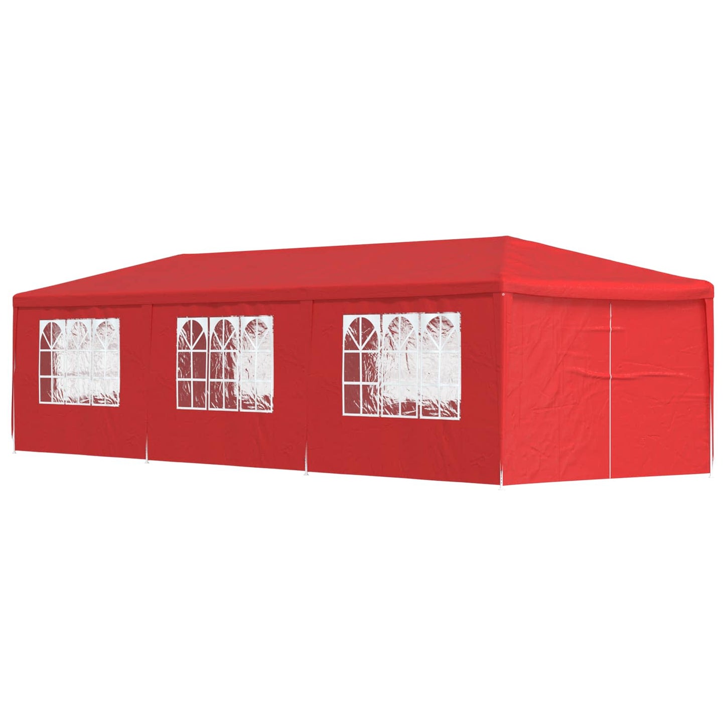 Party-Zelt 900 x 300 x 255 cm Rot PE and Steel