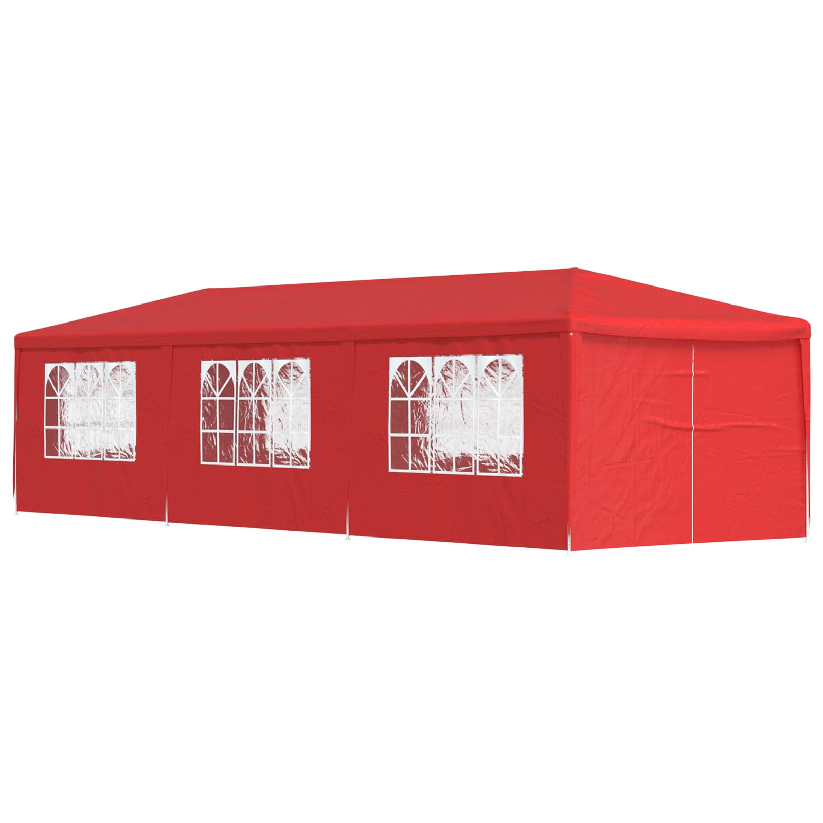 Party-Zelt 900 x 300 x 255 cm Rot PE and Steel