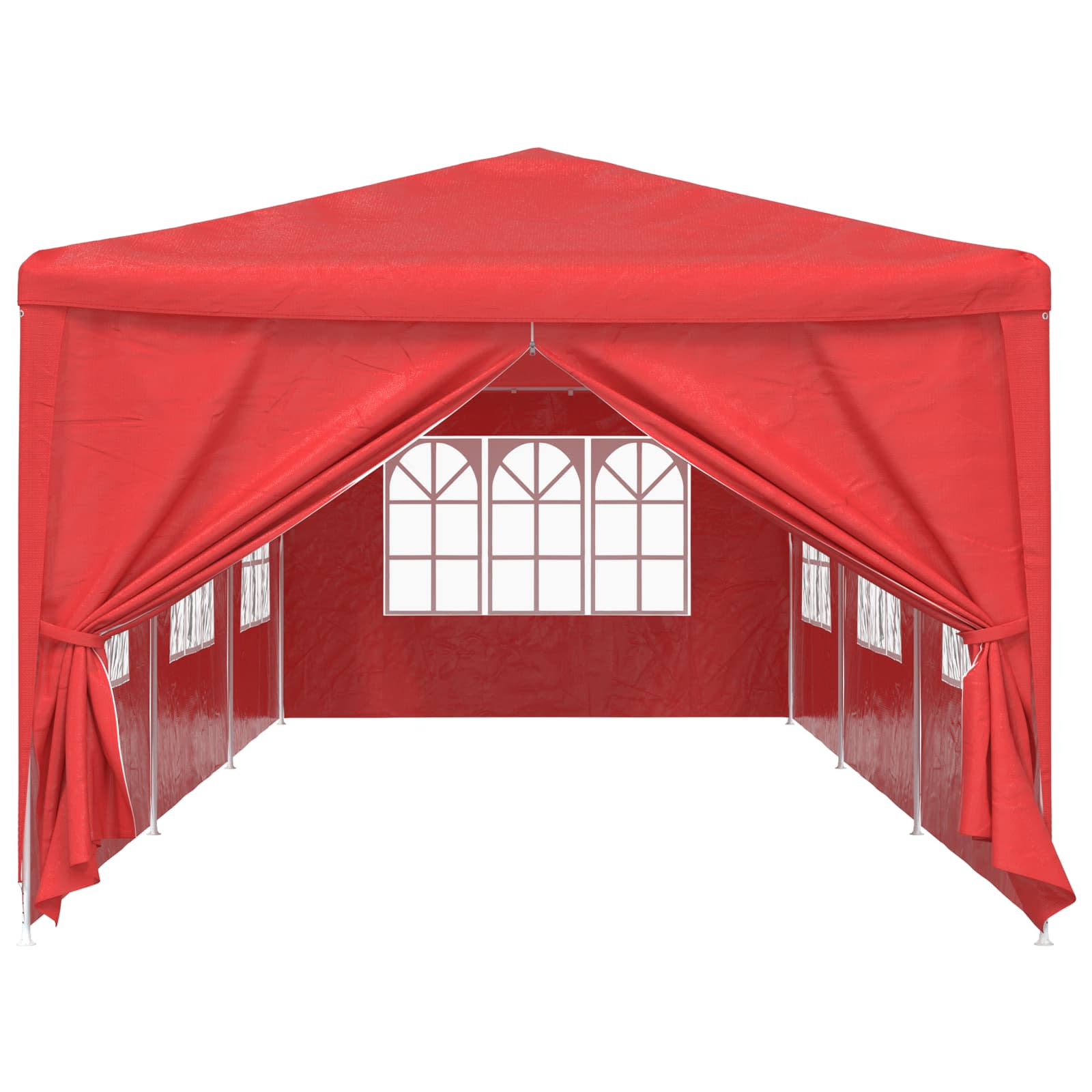 Party-Zelt 900 x 300 x 255 cm Rot PE and Steel