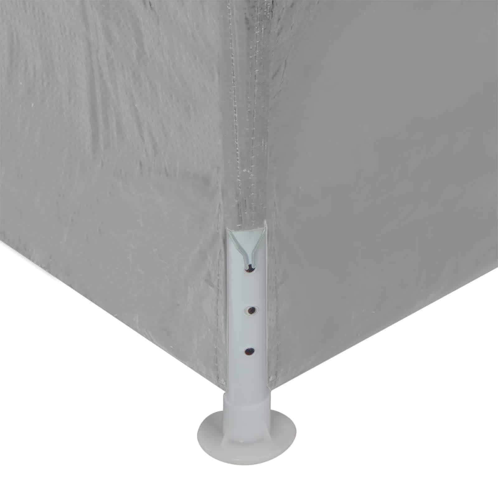 Party-Zelt 900 x 300 x 255 cm Hellgrau PE and Steel