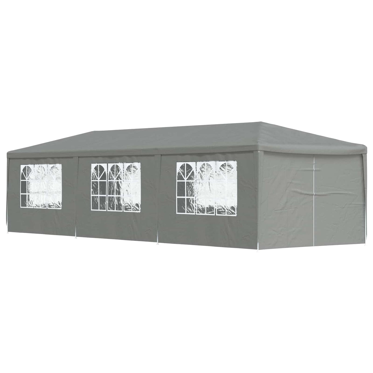 Party-Zelt 900 x 300 x 255 cm Hellgrau PE and Steel