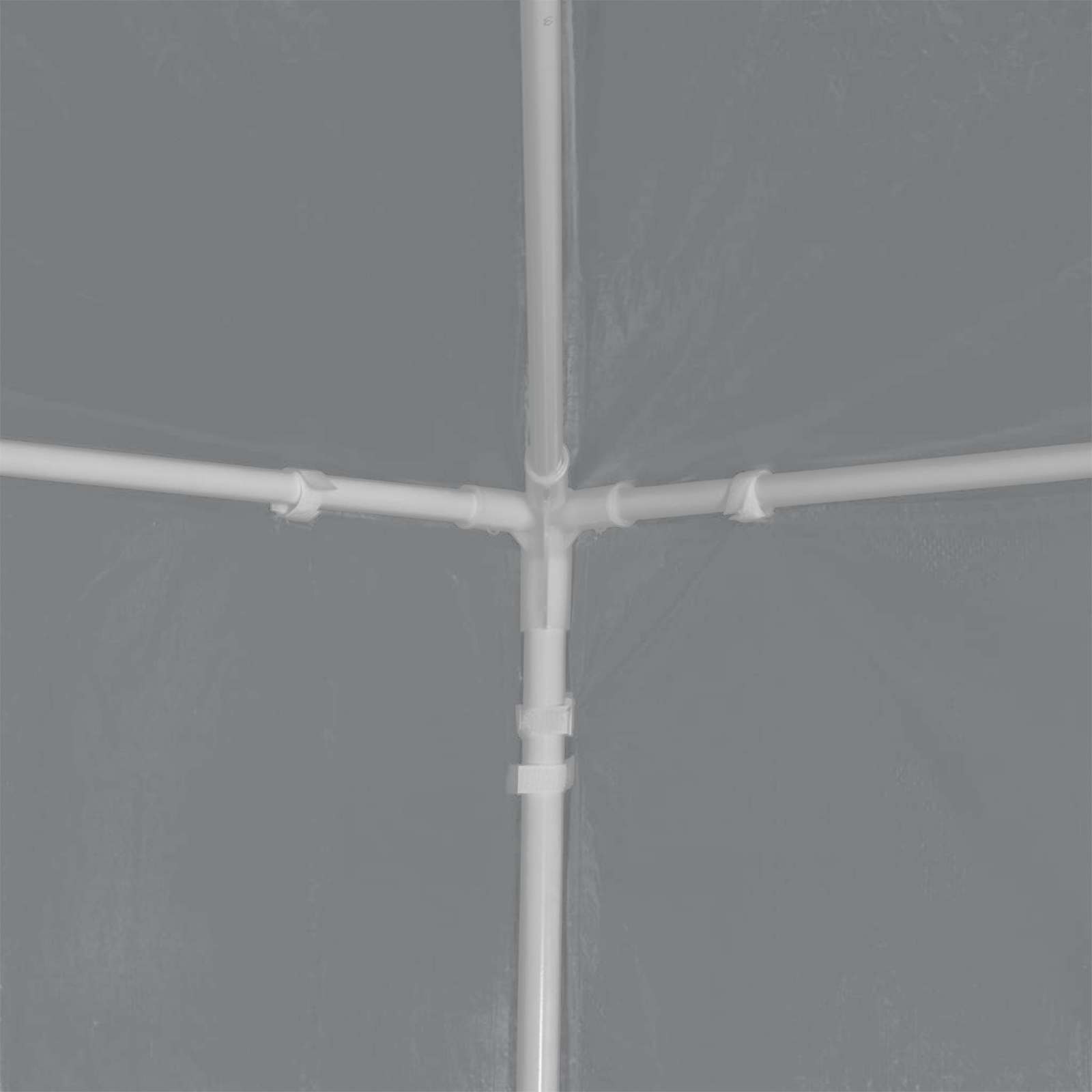 Party-Zelt 1200 x 300 x 255 cm Hellgrau PE and Steel