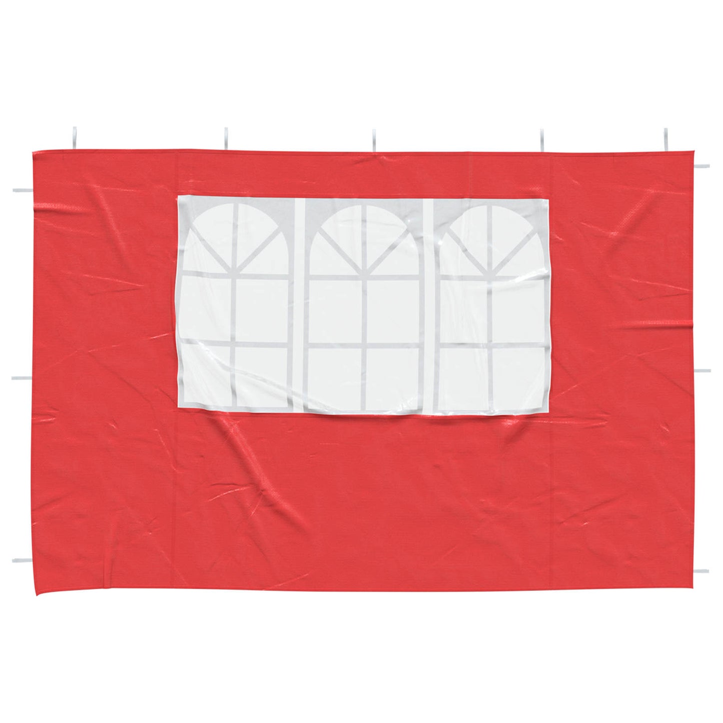 Partyzelt-Seitenteil 2 Stk. 300 x 195 cm Rot PE und Stahl