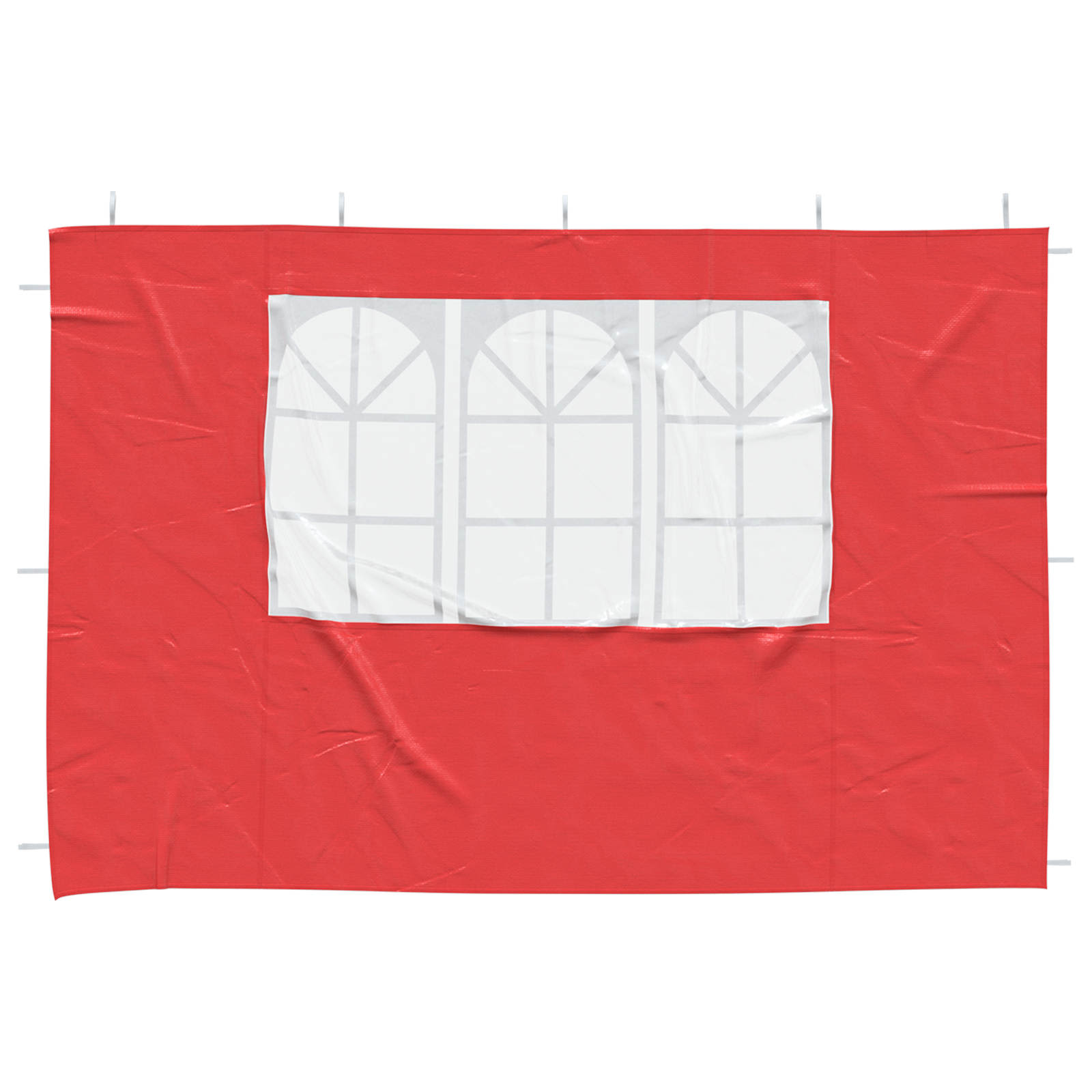 Partyzelt-Seitenteil 2 Stk. 300 x 195 cm Rot PE und Stahl