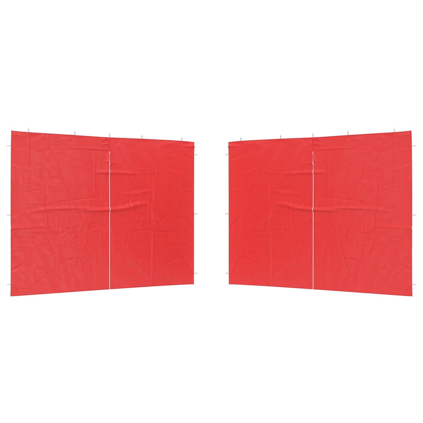 Partyzelt-Seitenteil 2 Stk. 300 x 195 cm Rot PE und Stahl
