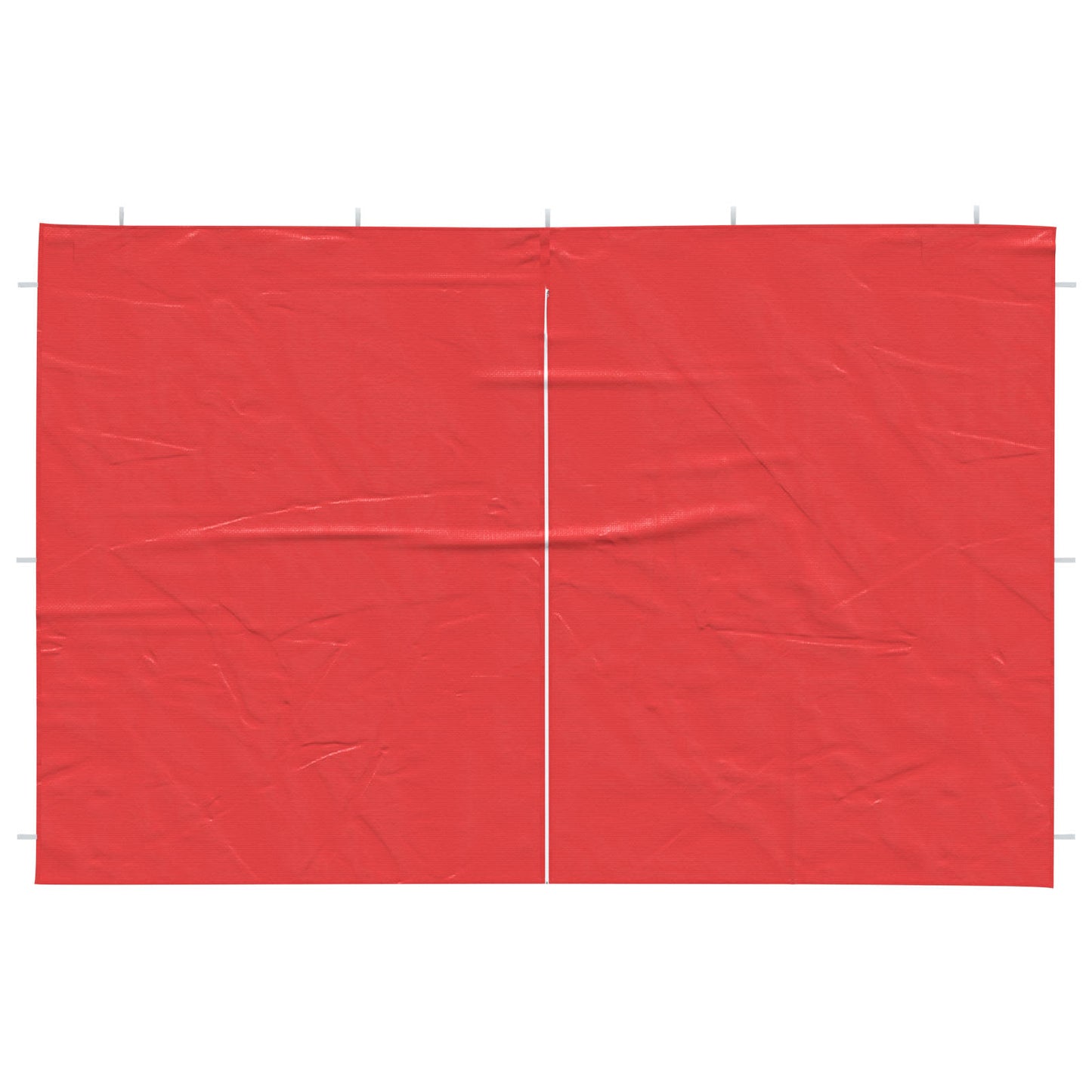 Partyzelt-Seitenteil 2 Stk. 300 x 195 cm Rot PE und Stahl