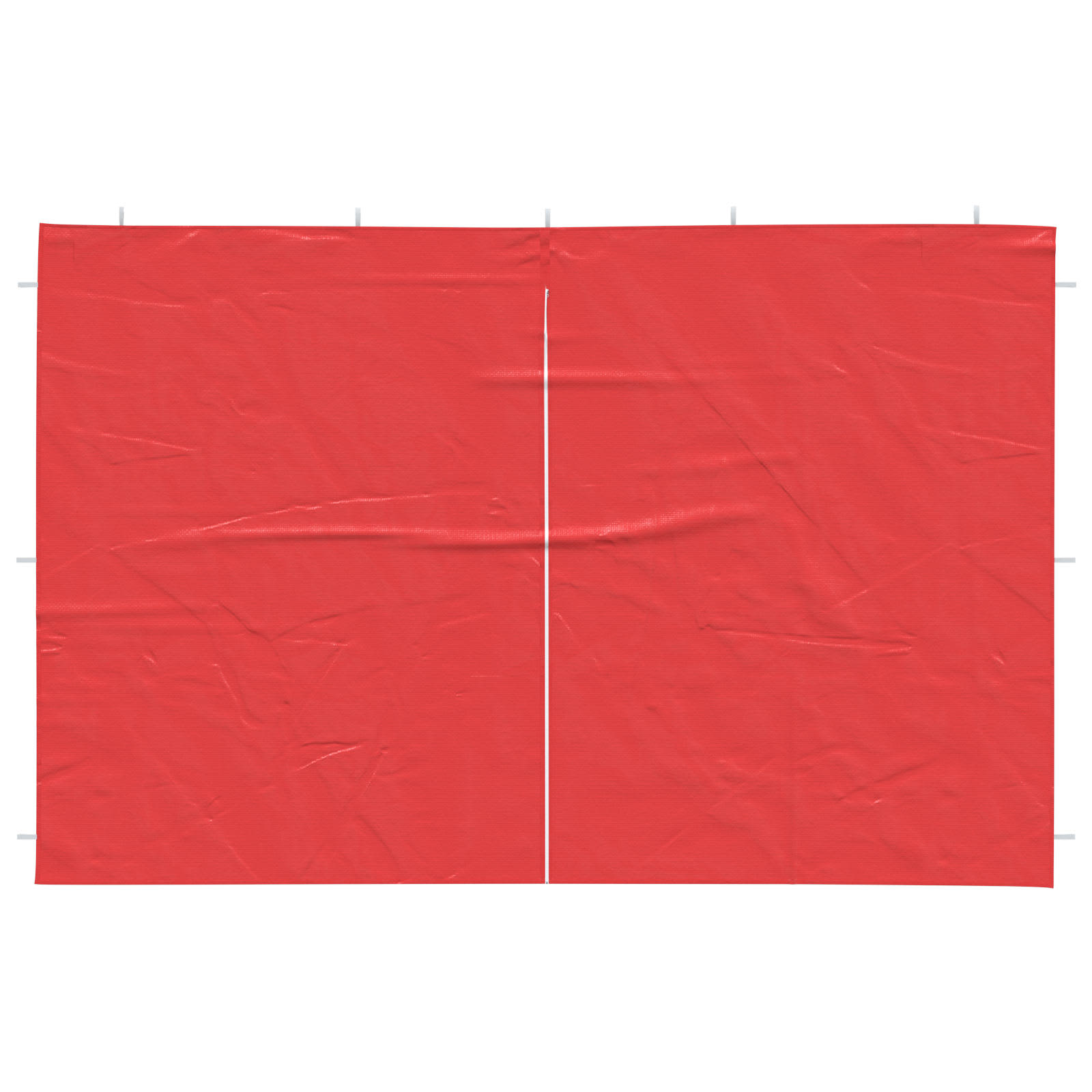 Partyzelt-Seitenteil 2 Stk. 300 x 195 cm Rot PE und Stahl
