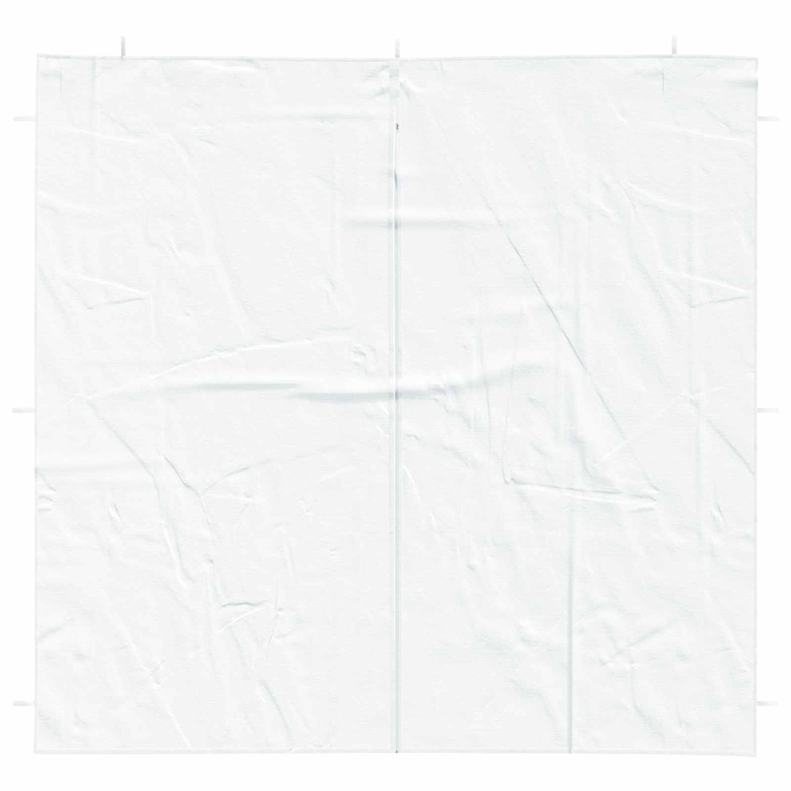 Partyzelt-Seitenteil 2 Stk. 200 x 195 cm Weiß PE und Stahl