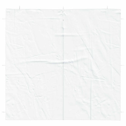 Partyzelt-Seitenteil 2 Stk. 200 x 195 cm Weiß PE und Stahl