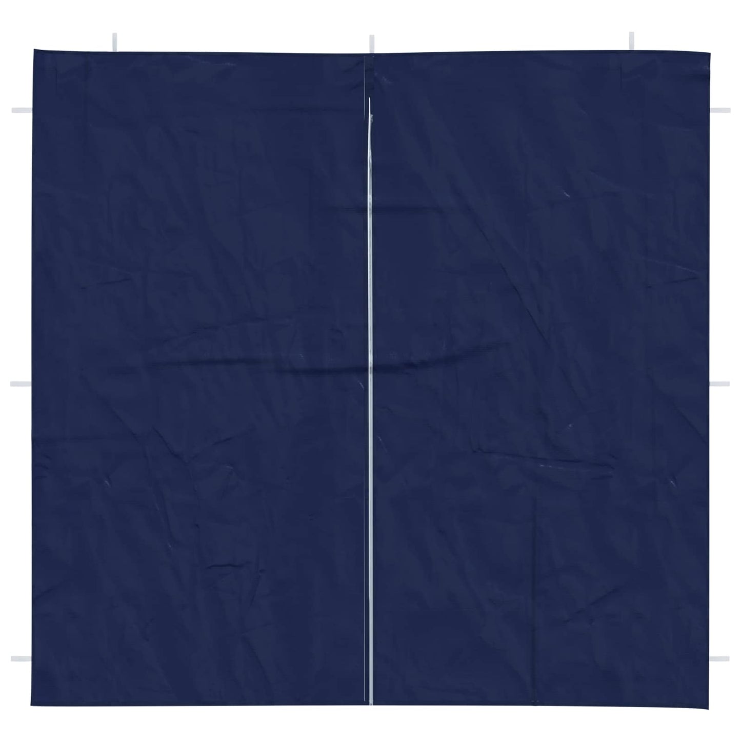 Partyzelt-Seitenteil 2 Stk. 200 x 195 cm Blau PE und Stahl