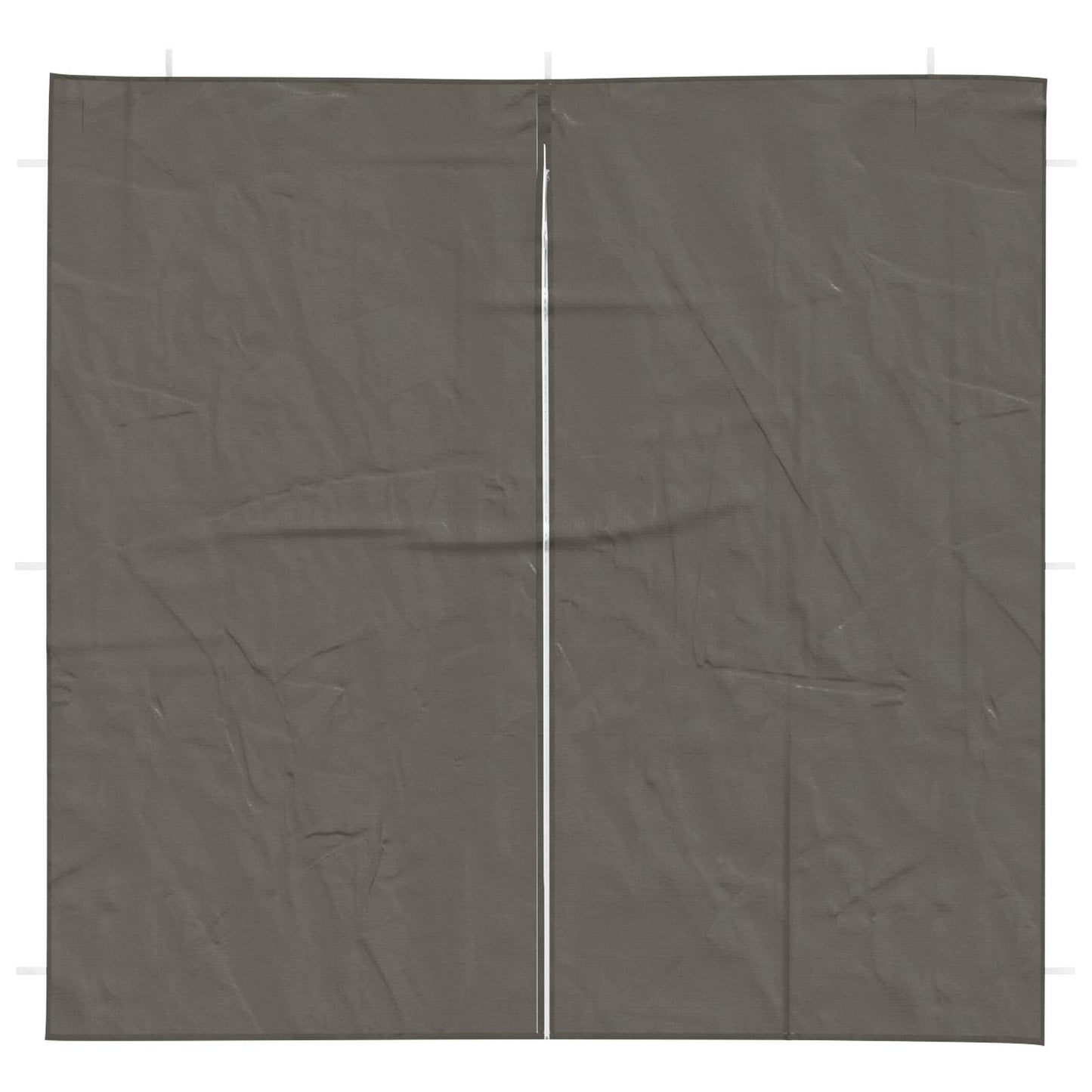 Partyzelt-Seitenteil 2 Stk. 200 x 195 cm Anthrazit PE und Stahl