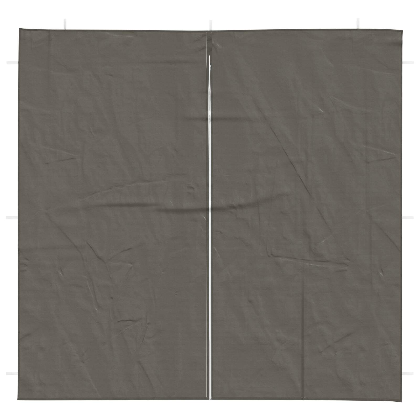 Partyzelt-Seitenteil 2 Stk. 200 x 195 cm Anthrazit PE und Stahl