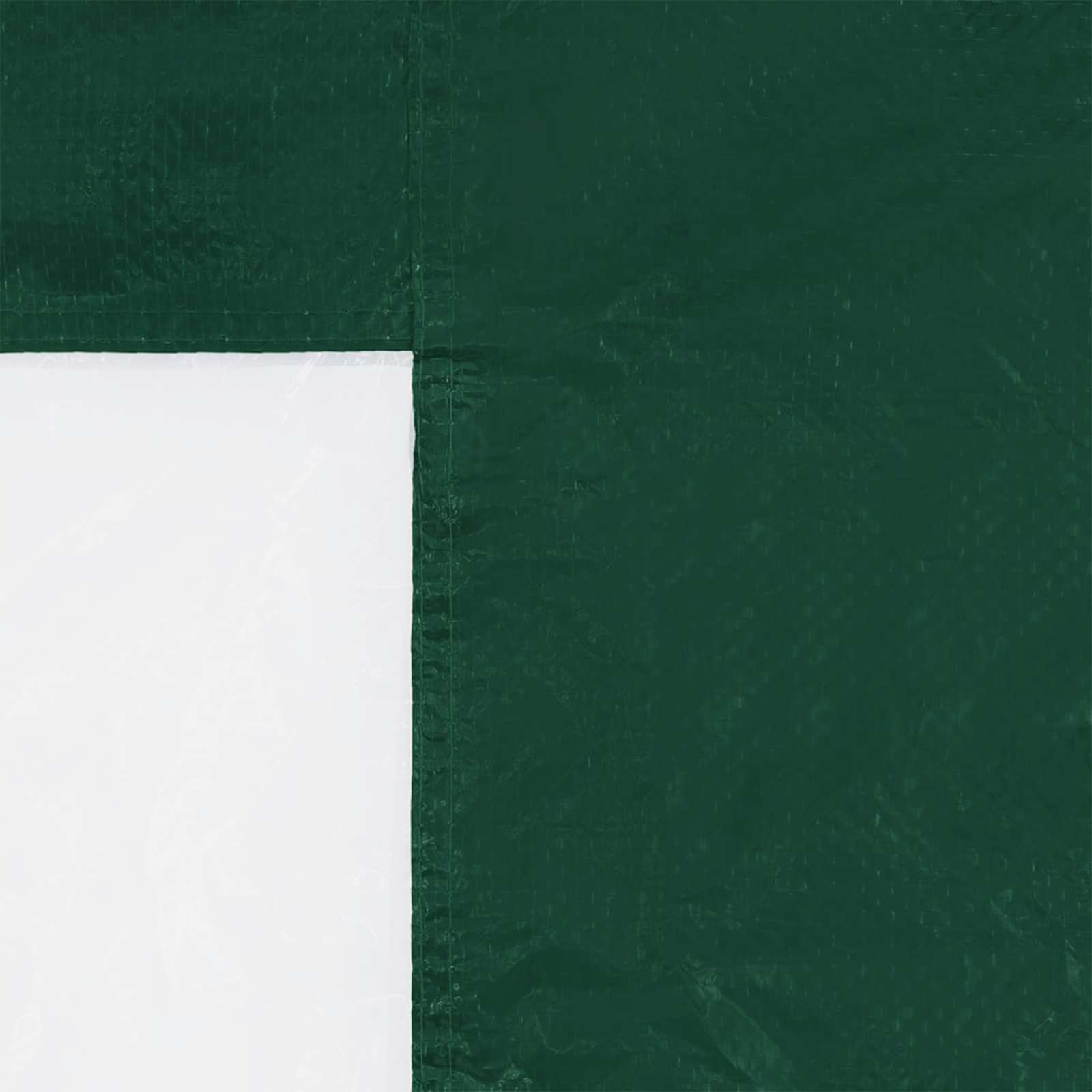 Partyzelt-Seitenteil 2 Stk. 200 x 195 cm Grün PE und Stahl