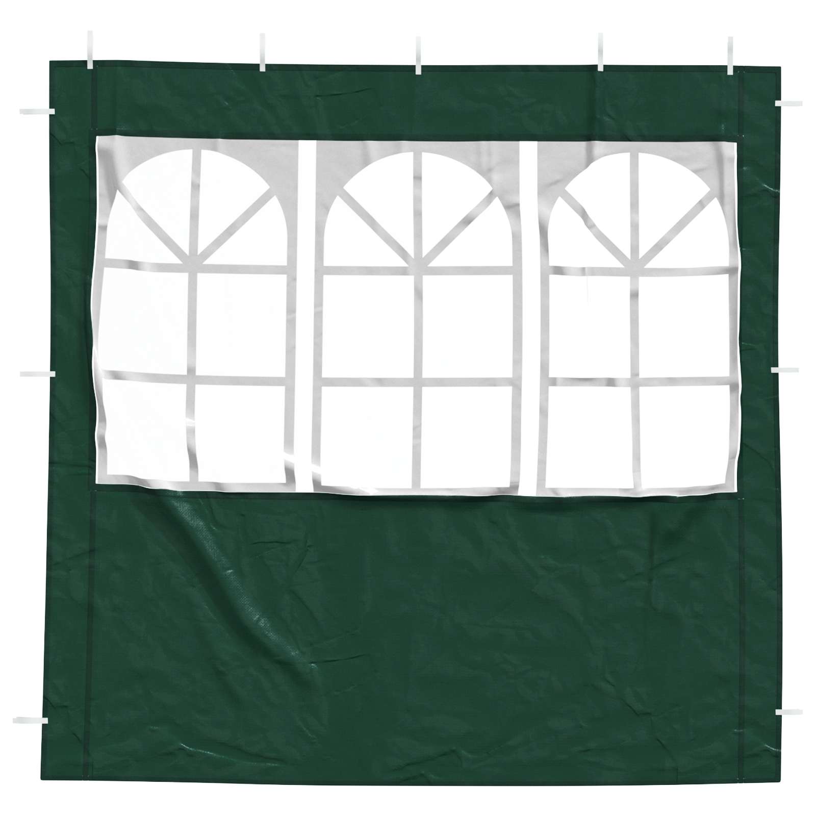 Partyzelt-Seitenteil 2 Stk. 200 x 195 cm Grün PE und Stahl