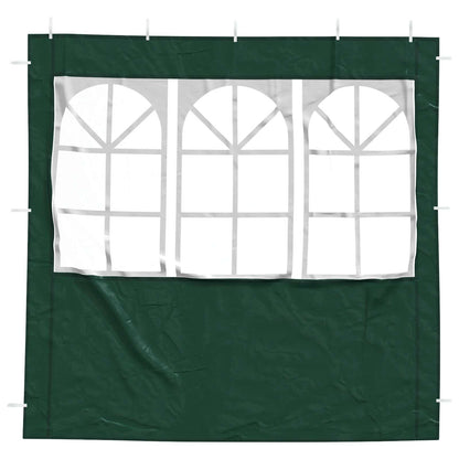 Partyzelt-Seitenteil 2 Stk. 200 x 195 cm Grün PE und Stahl